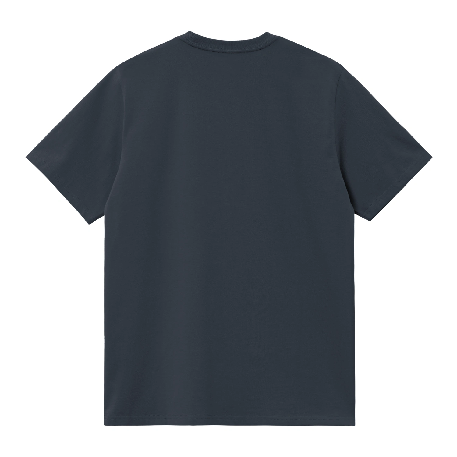 Carhartt WIP S/S American Script T-Shirt Deep Night back view in a white background