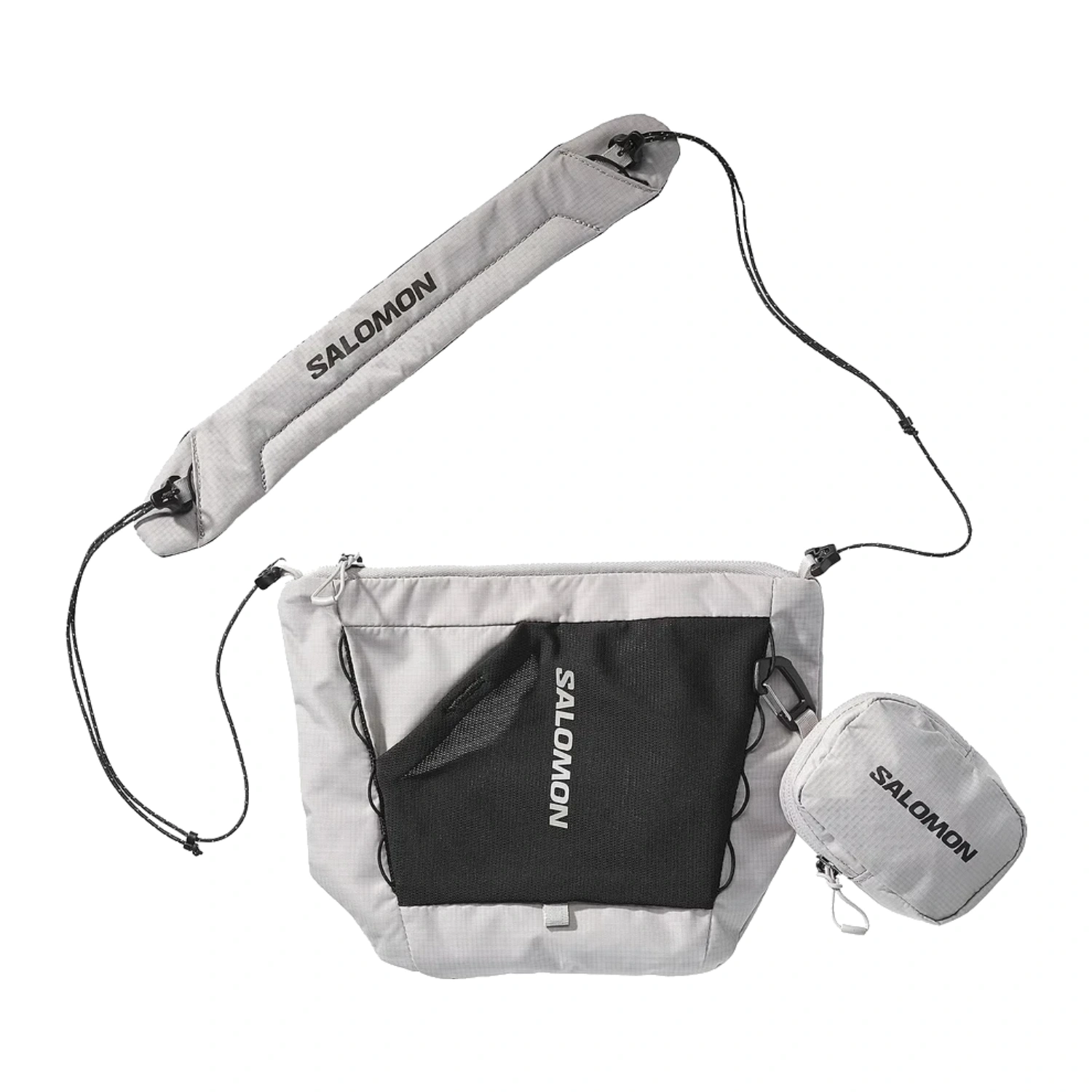 Salomon ACS 2 Revised Paloma/Black front view in a white background