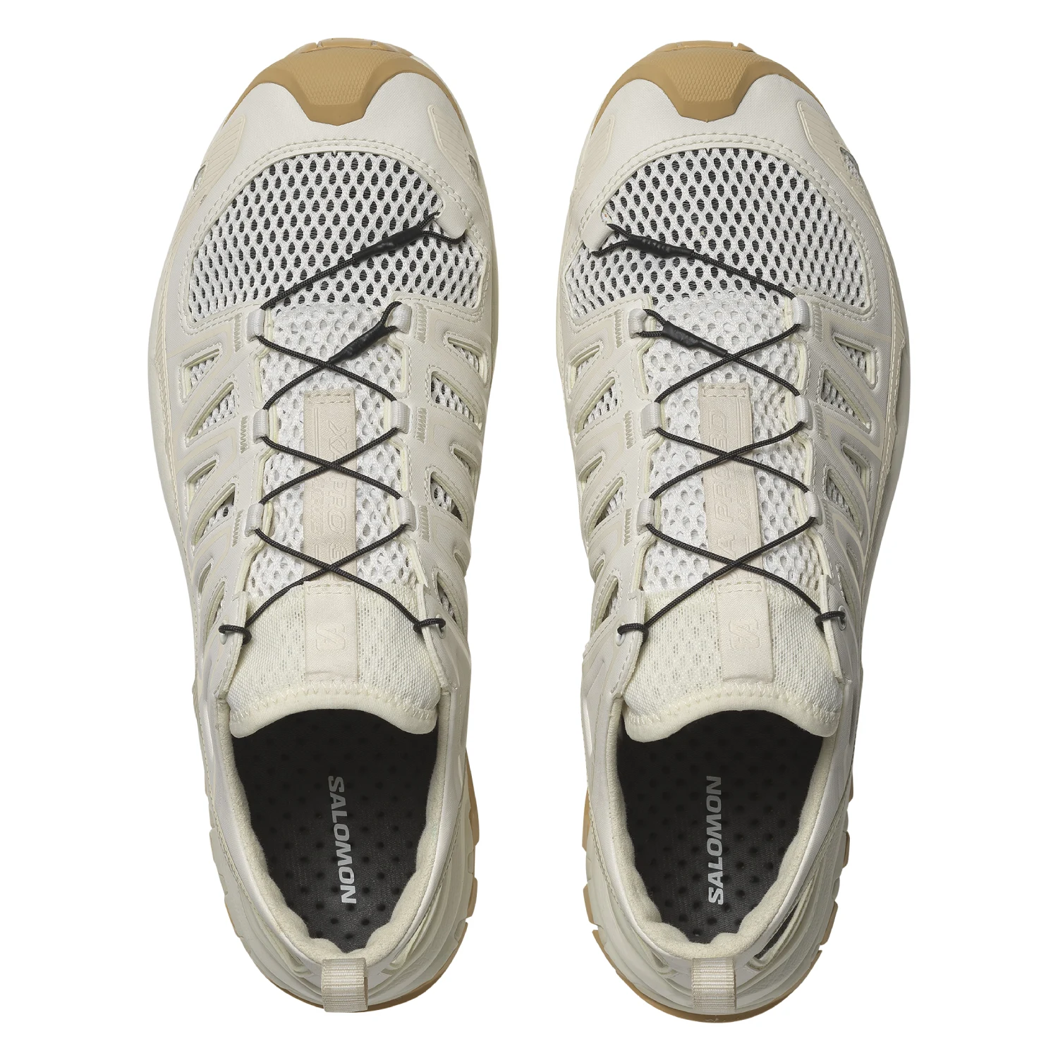 Salomon XA Pro 3D Amphib Vanilla Ice/Almond Milk/Curry top view in a white background