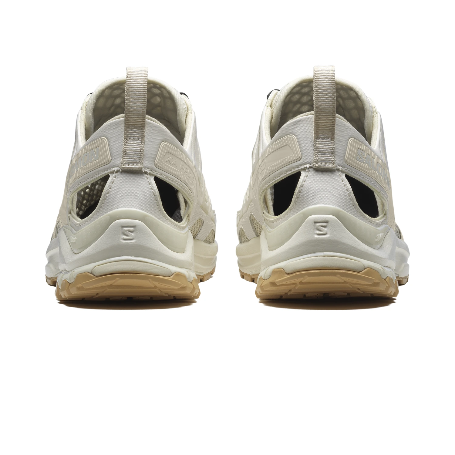 Salomon XA Pro 3D Amphib Vanilla Ice/Almond Milk/Curry back view in a white background