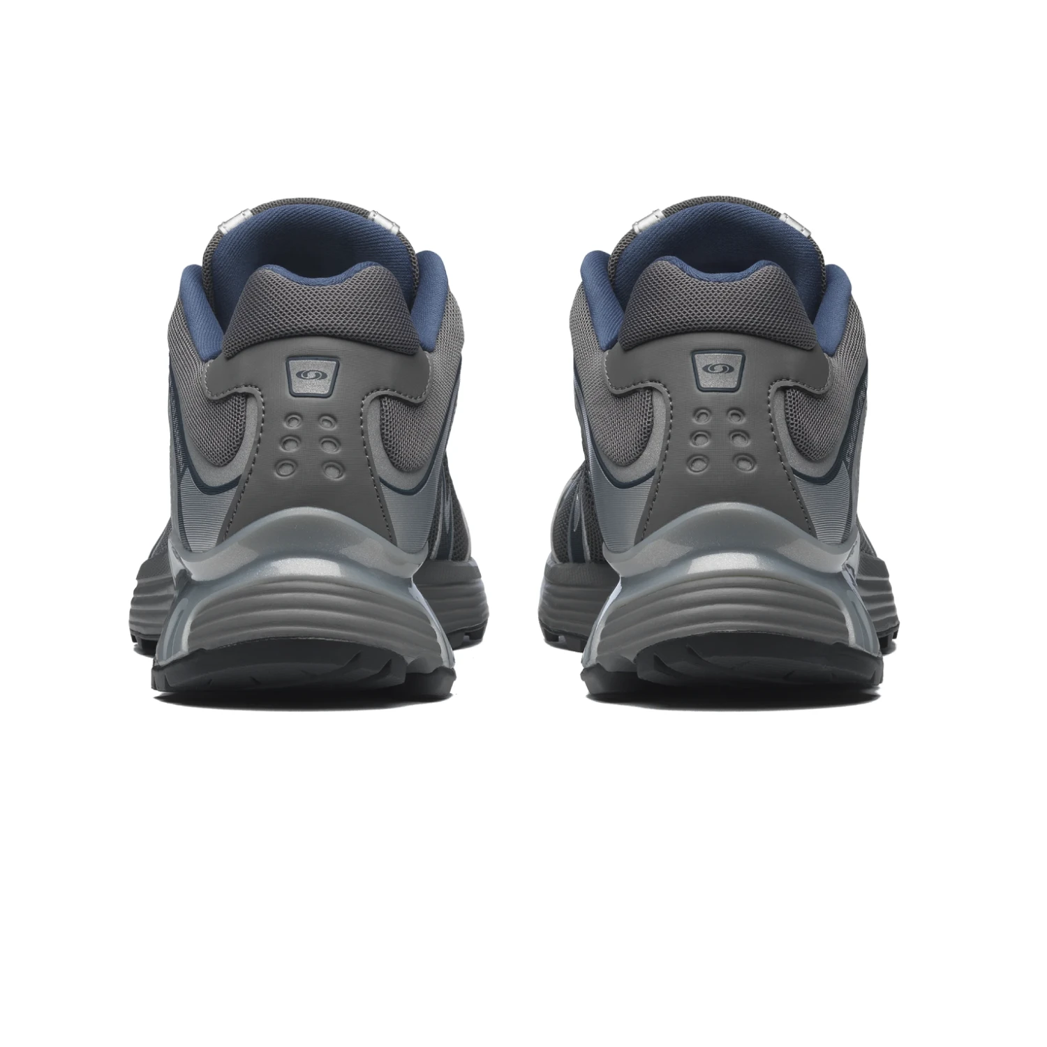 Salomon XT-Whisper Castlerock/Ftw Silver/Spellbound back view in a white background