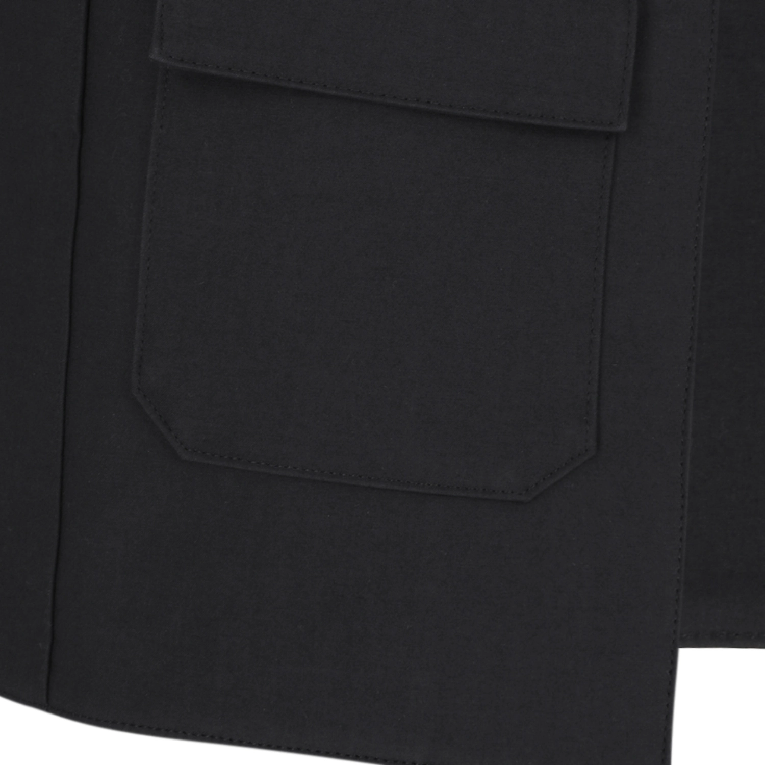 Amomento Pocket Apron Charcoal pocket detail