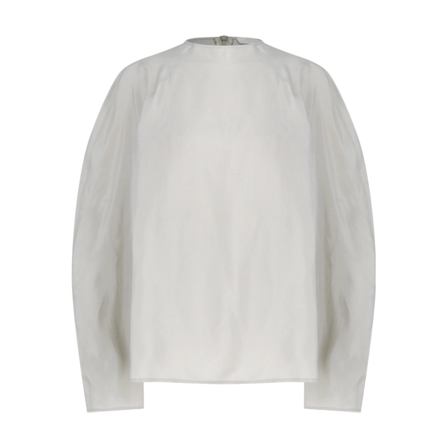 Amomento Woman's Raglan Cupro Top Beige front view in a white background