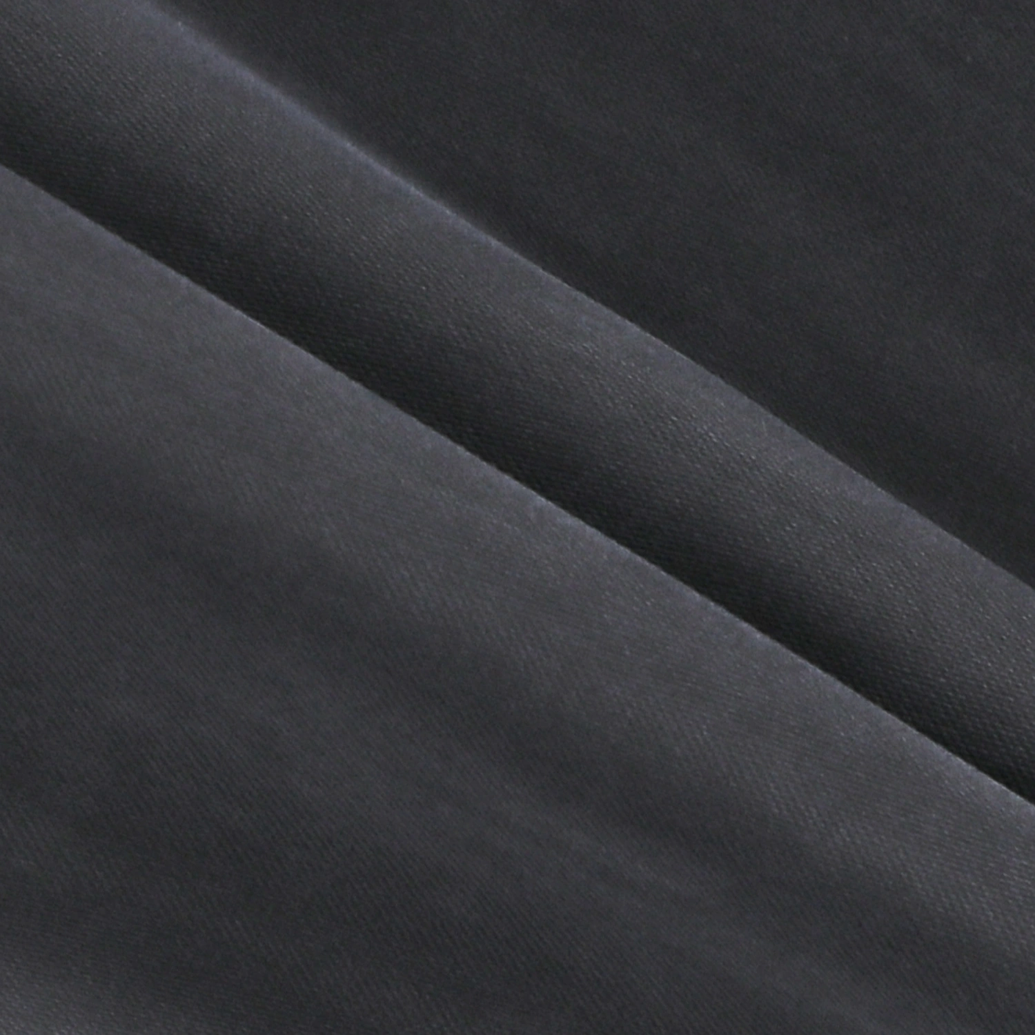 Amomento Women's Cupro Two Tuck Wide Pants Black fabric detail