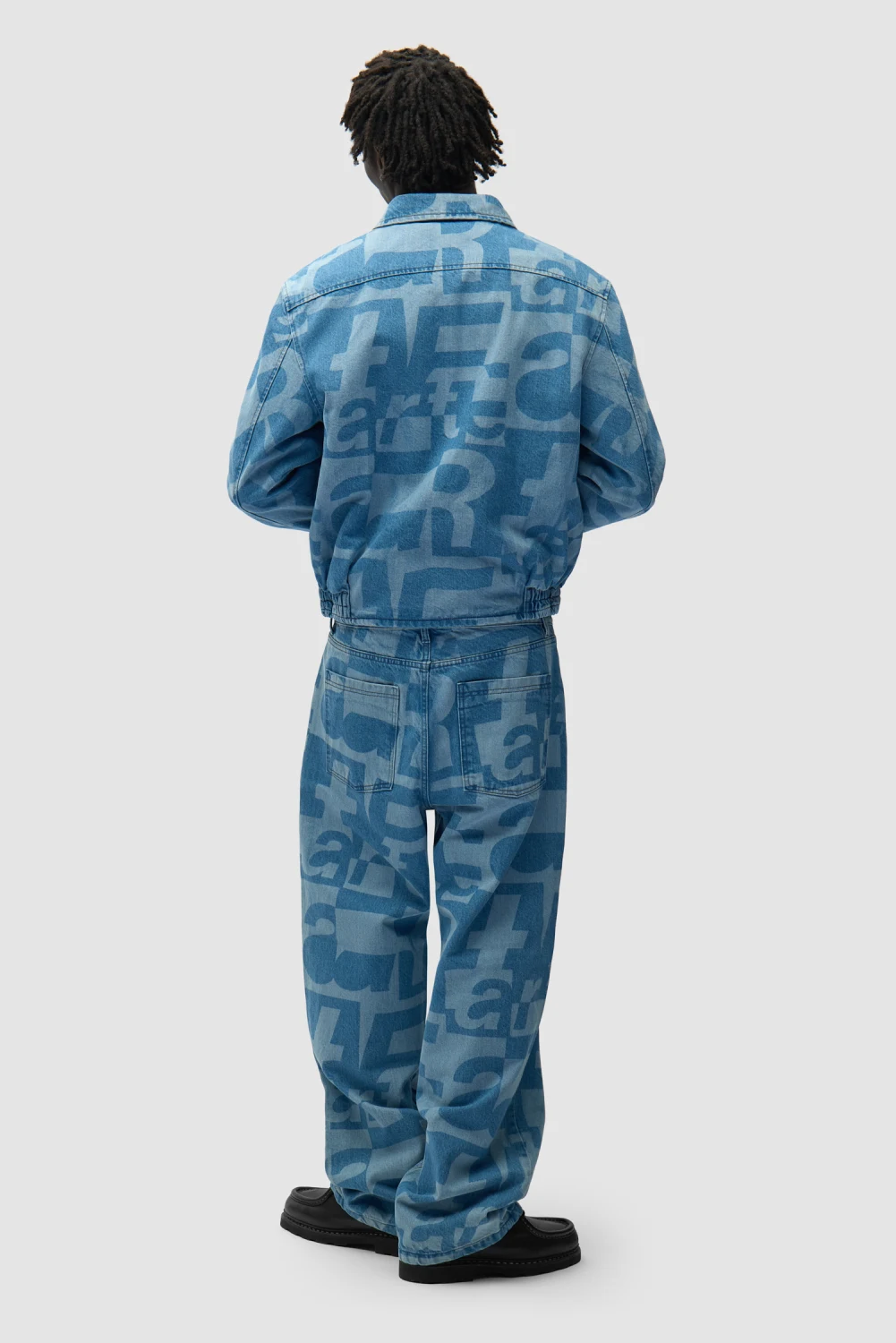 Arte Antwerp Denim Allover Pants back view on model