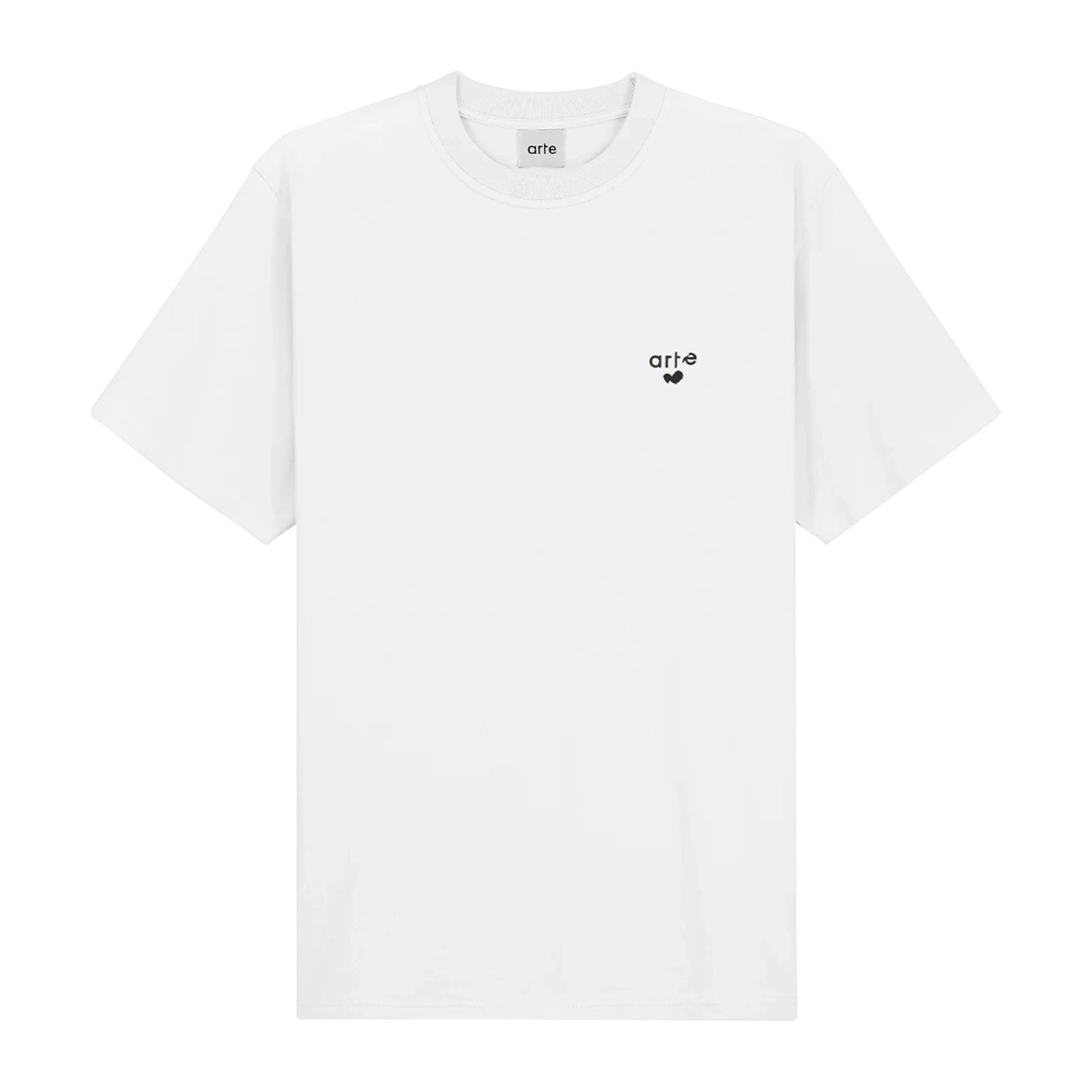 Arte Antwerp Heart Logo T-Shirt White front view in a white background