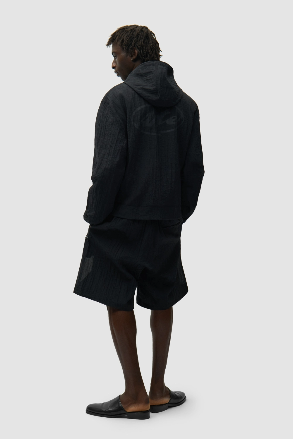 Arte Antwerp Mesh Jacket Black back view on model