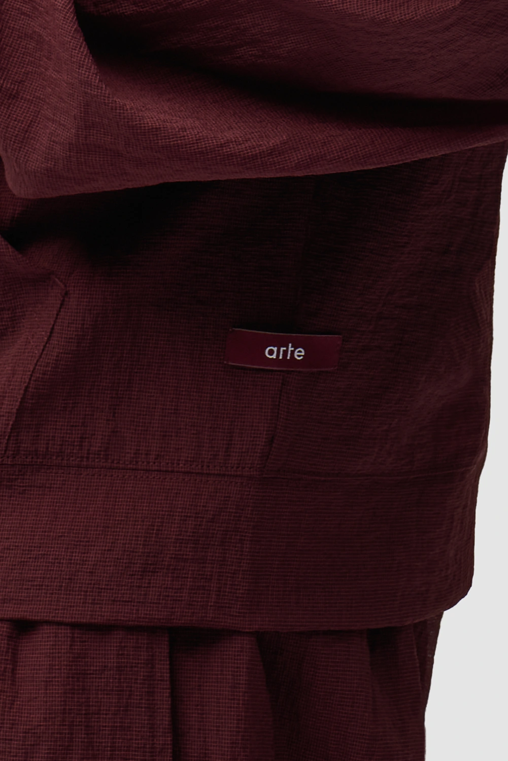 Arte Antwerp Mesh Jacket Bordeaux front view on model