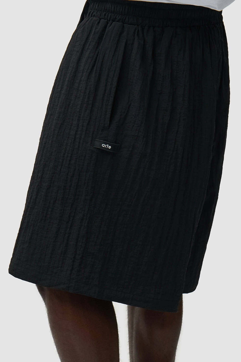 Arte Antwerp Mesh Shorts Black side view on model