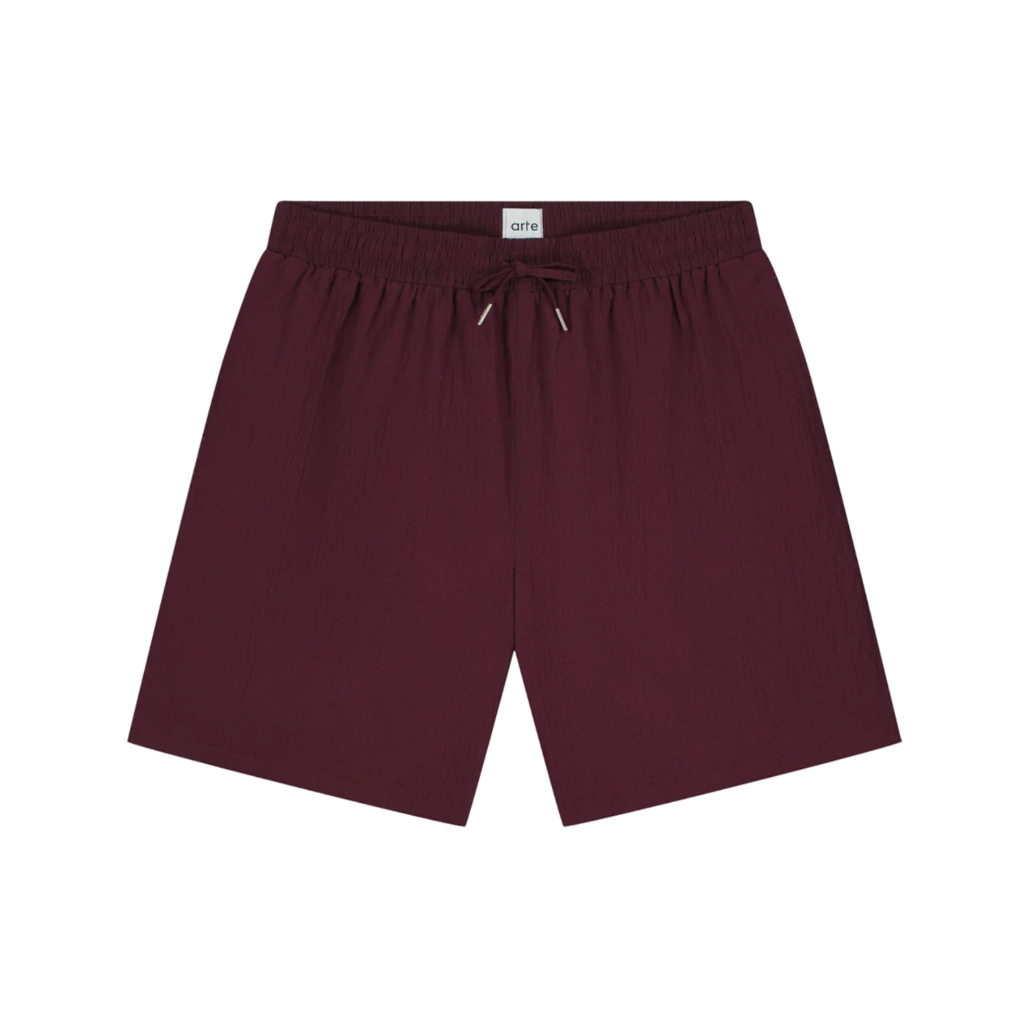 Arte Antwerp Mesh Shorts Bordeaux front view in a white background