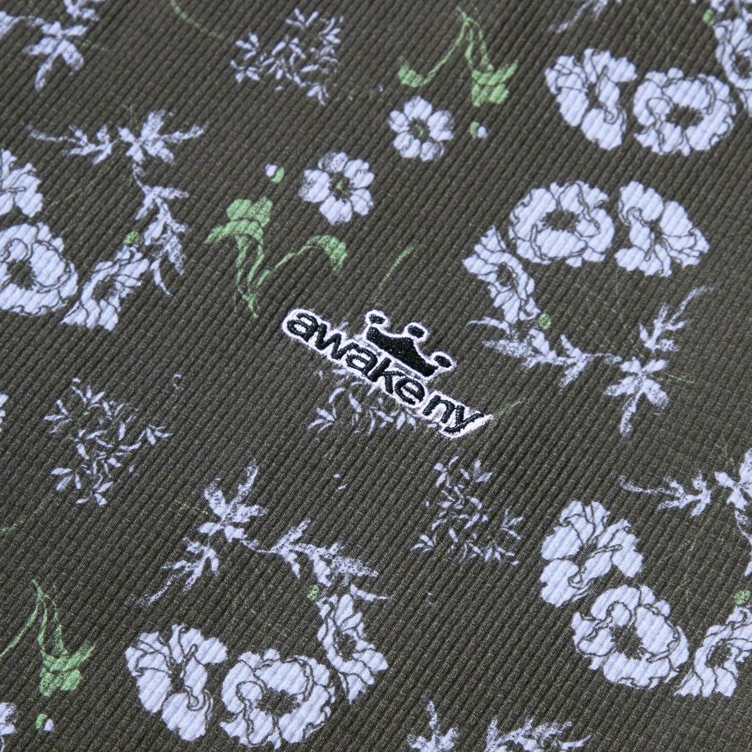 Awake NY Floral Thermal Black detail