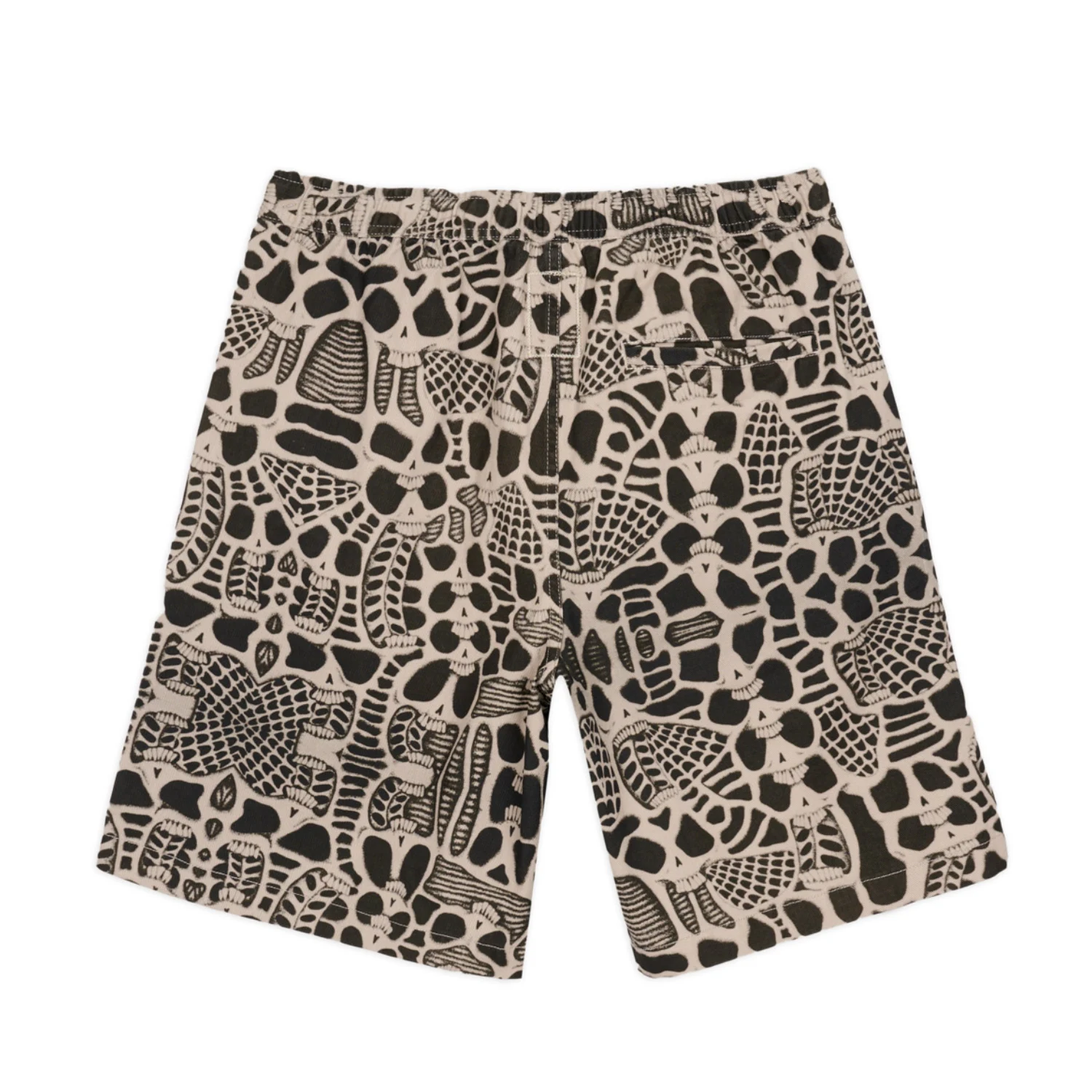 Brain Dead Skull Climber Short Natural back view in a white background