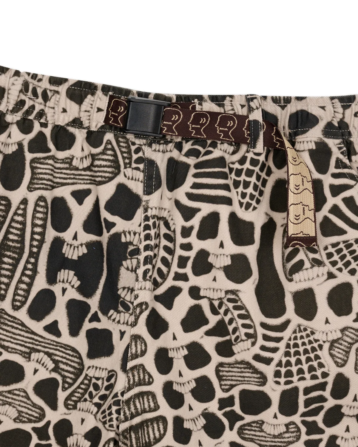 Brain Dead Skull Climber Short Natural front view detail