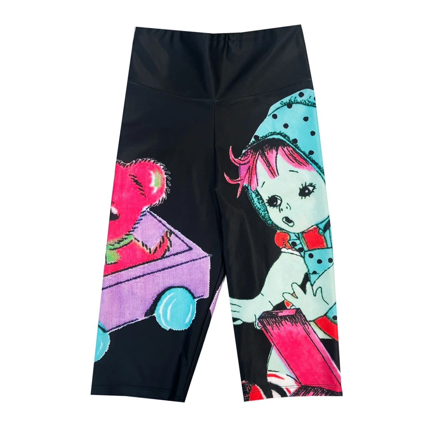 Chopova Lowena Oh No Bike Shorts Multi front view in a white background