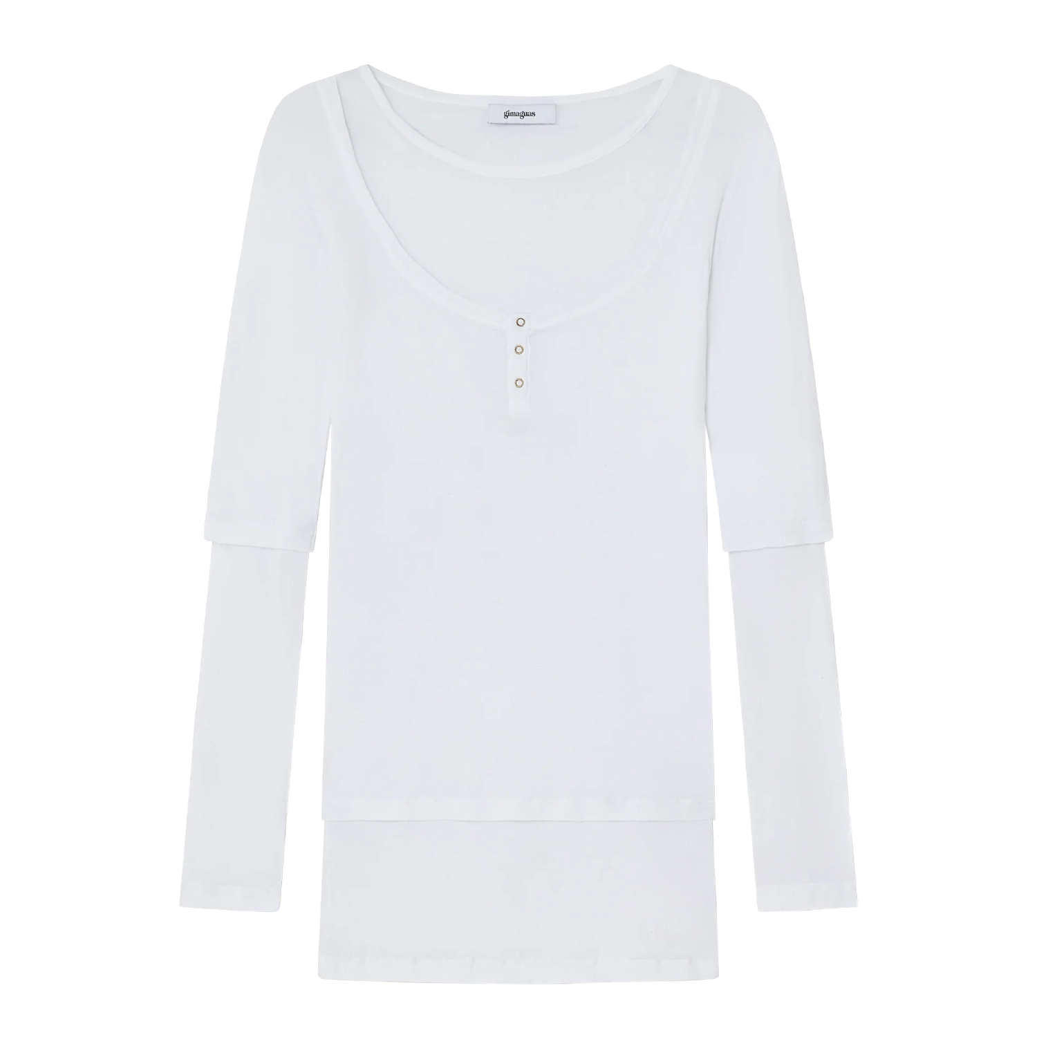 Gimaguas Gemma Mini Dress White front view in white background