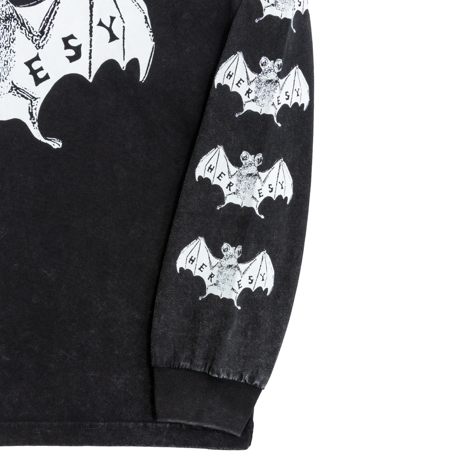 Heresy Bats Long Sleeve Black front view detail