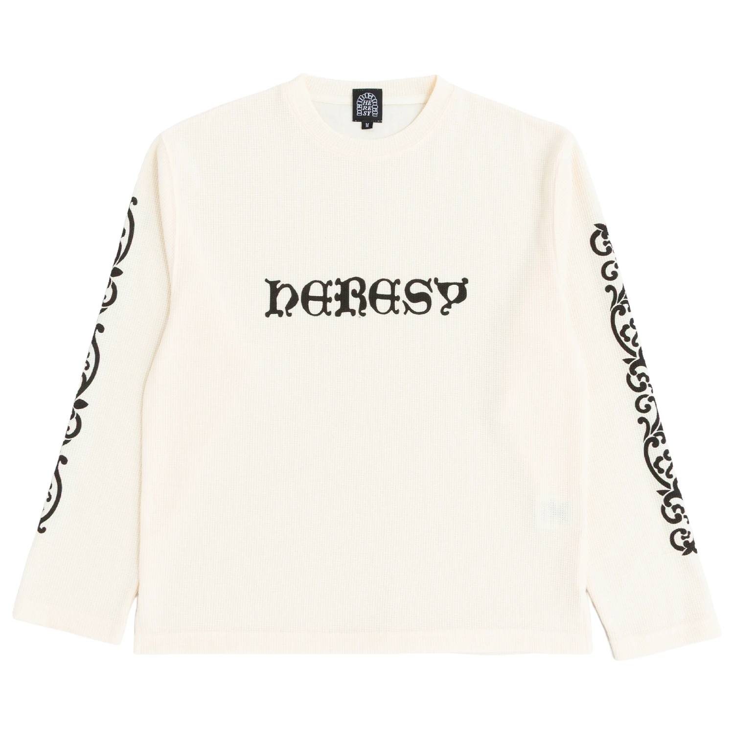 Heresy Wrouth Long Sleeve Ecru front view in a white background