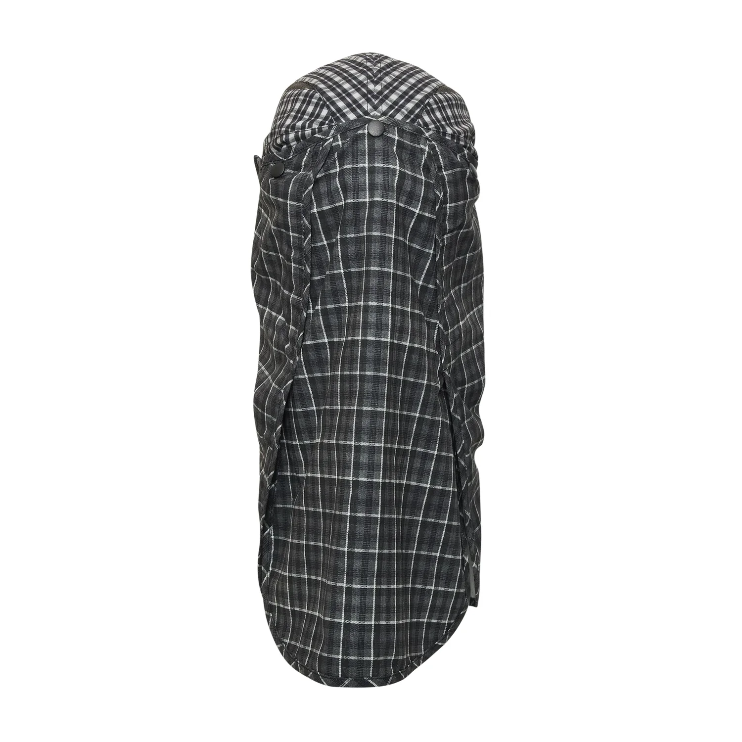 ROA Aair Floweave Printed Check Desert Cap Anthracite back view in a white background