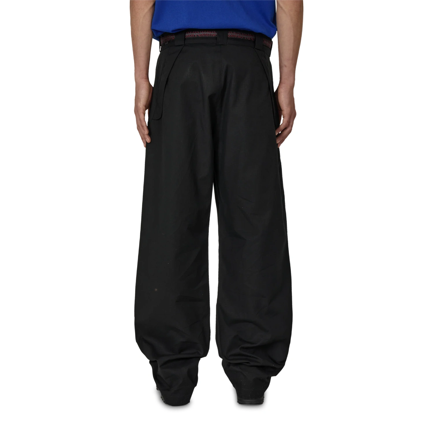 ROA Centipede Buckle Chino Pant Black back view on model