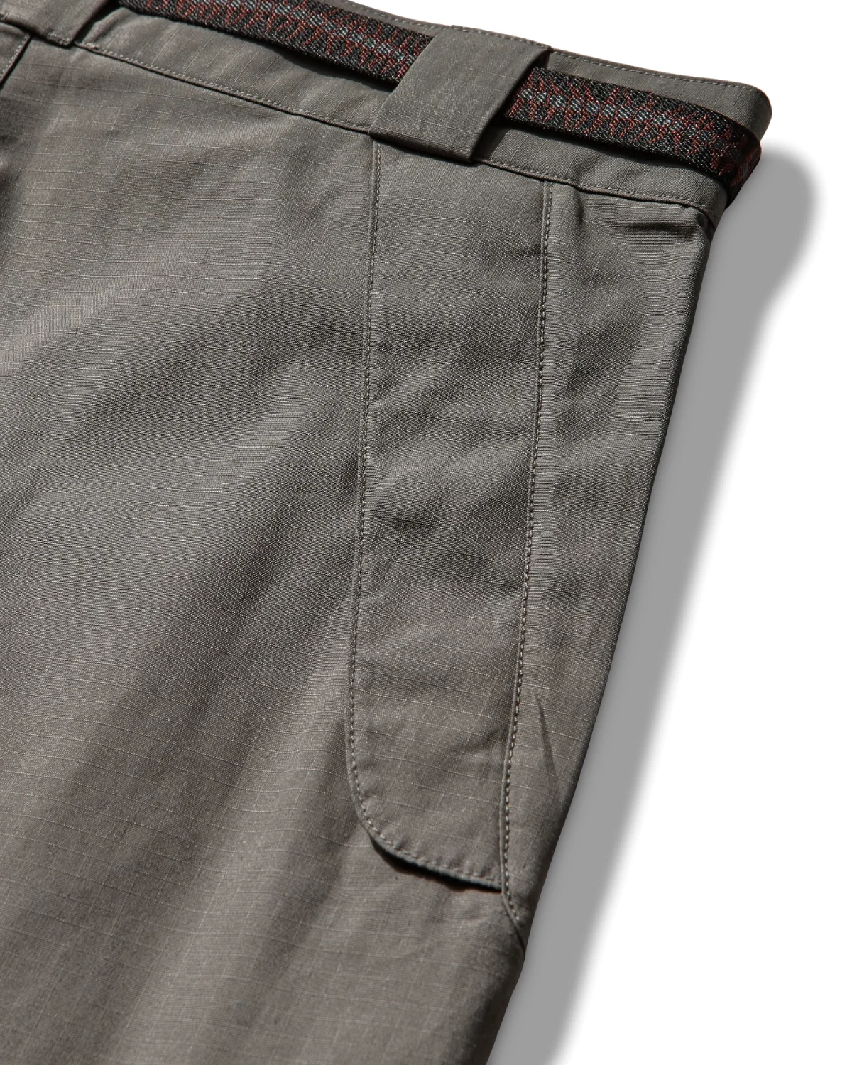 ROA Centipede Buckle Chino Pant Grey pocket detail