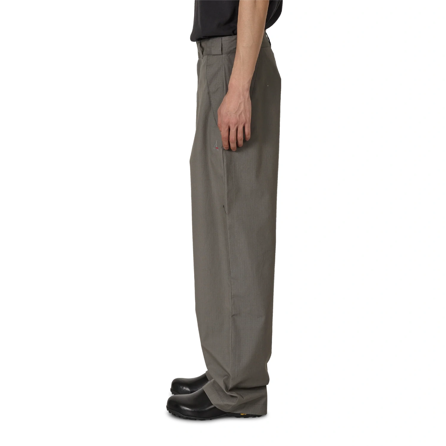 ROA Centipede Buckle Chino Pant Grey side view on model