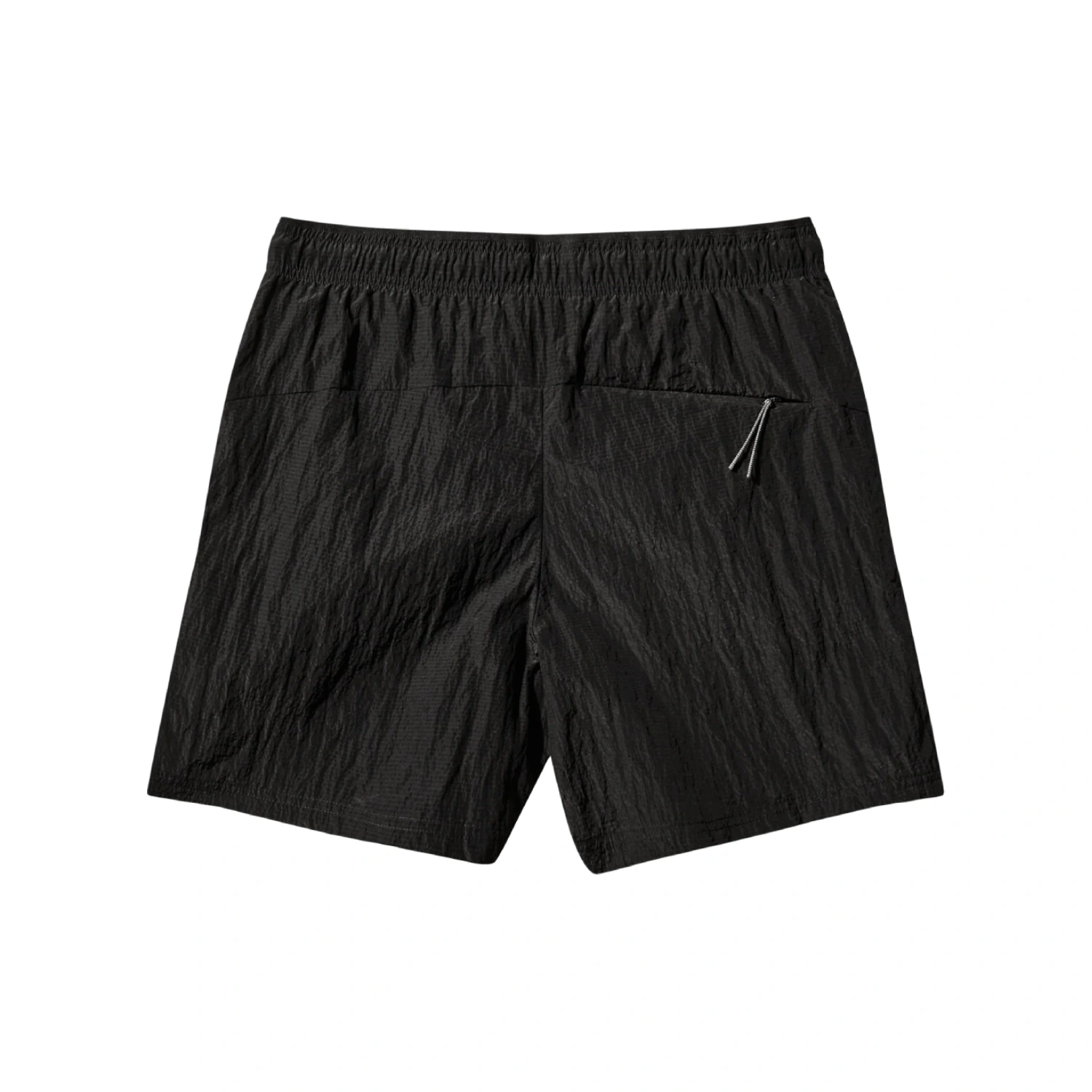 ROA Helder 5 Inch Shorts Black back view in a white background