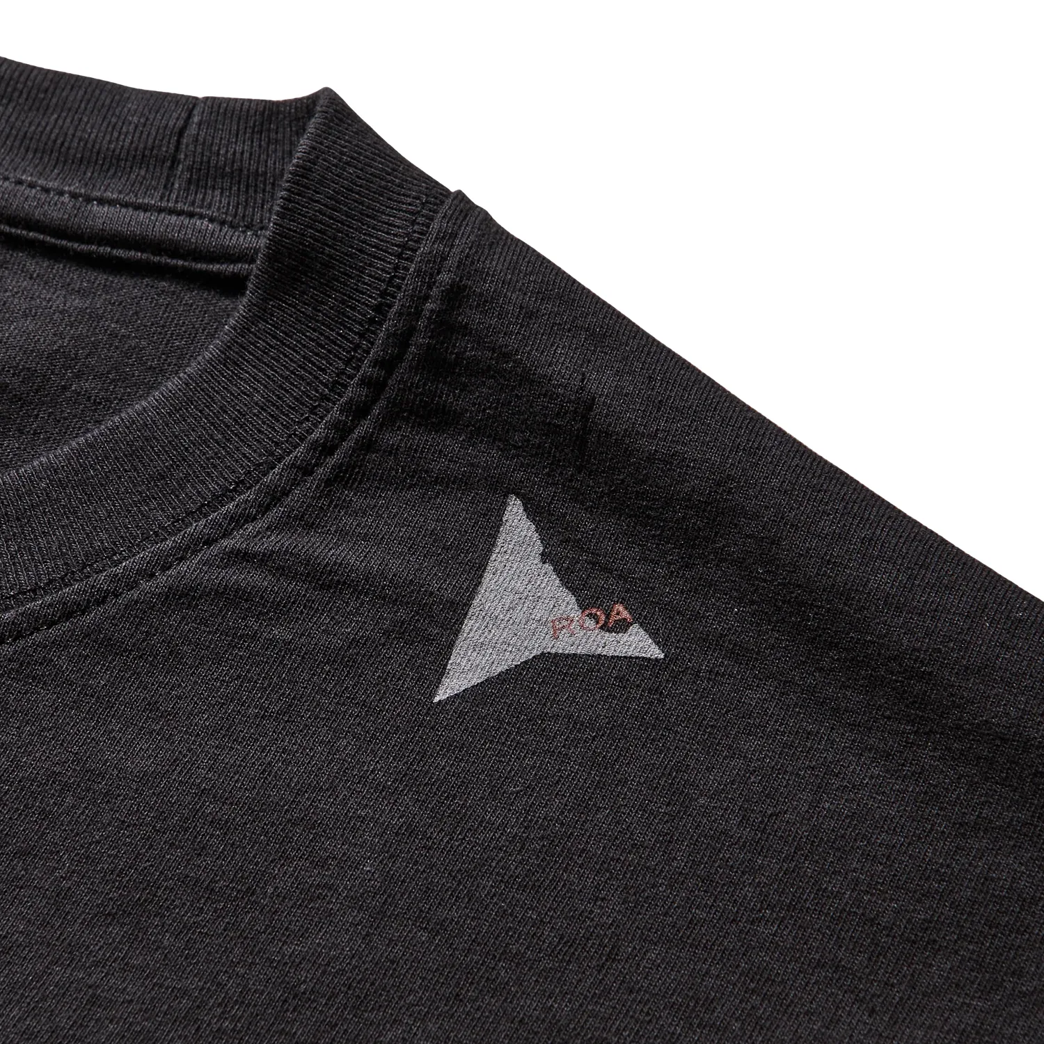ROA Logo T-Shirt Washed Black logo detail