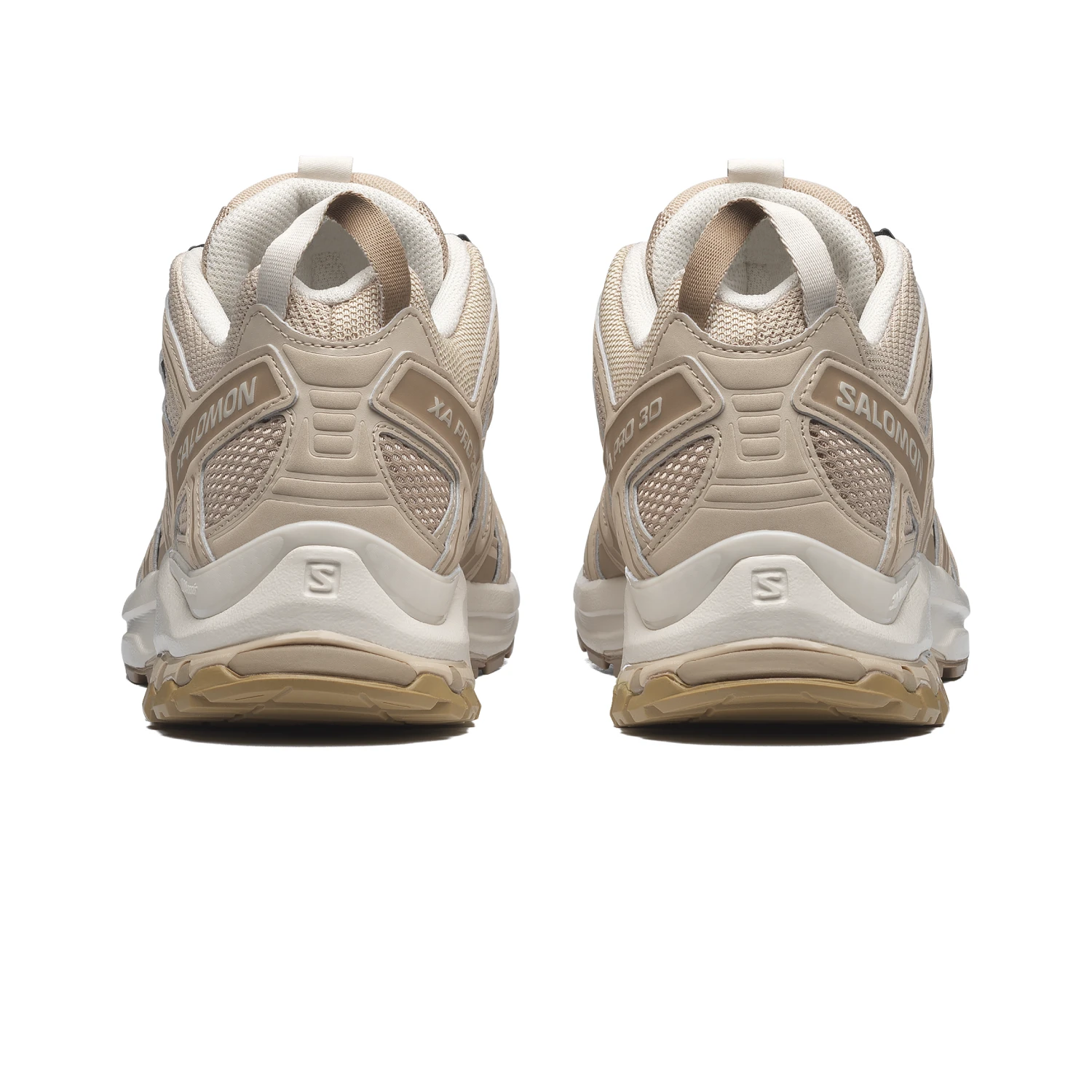 Salomon XA Pro 3D Safari/Kelp back view in a white background