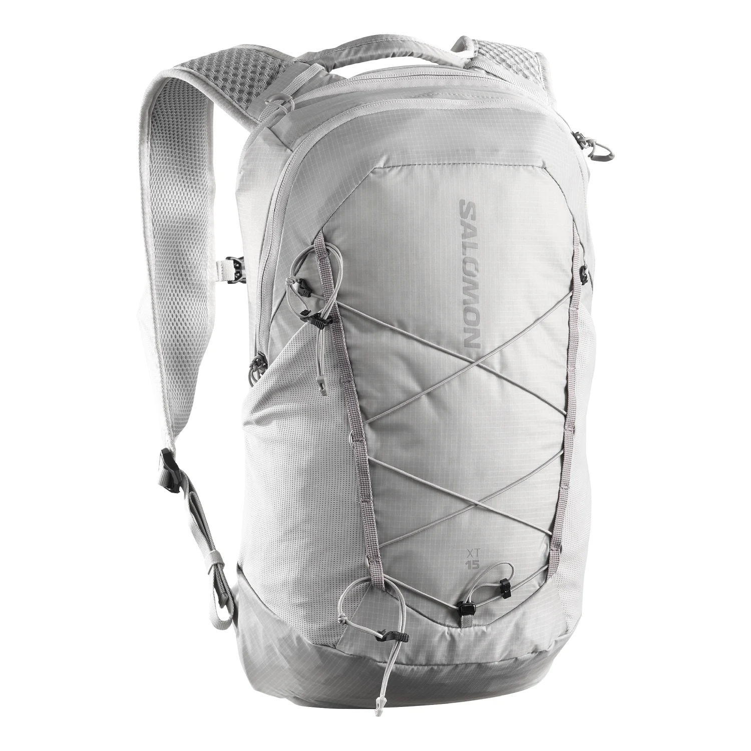 Salomon XT 15 Paloma/Cloudburst front view in a white background
