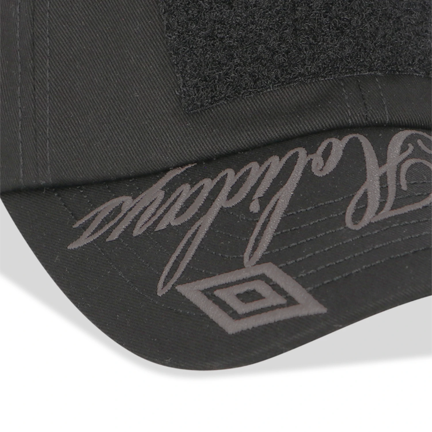 Umbro Slam Jam Hazard Cap Black front view in a white background