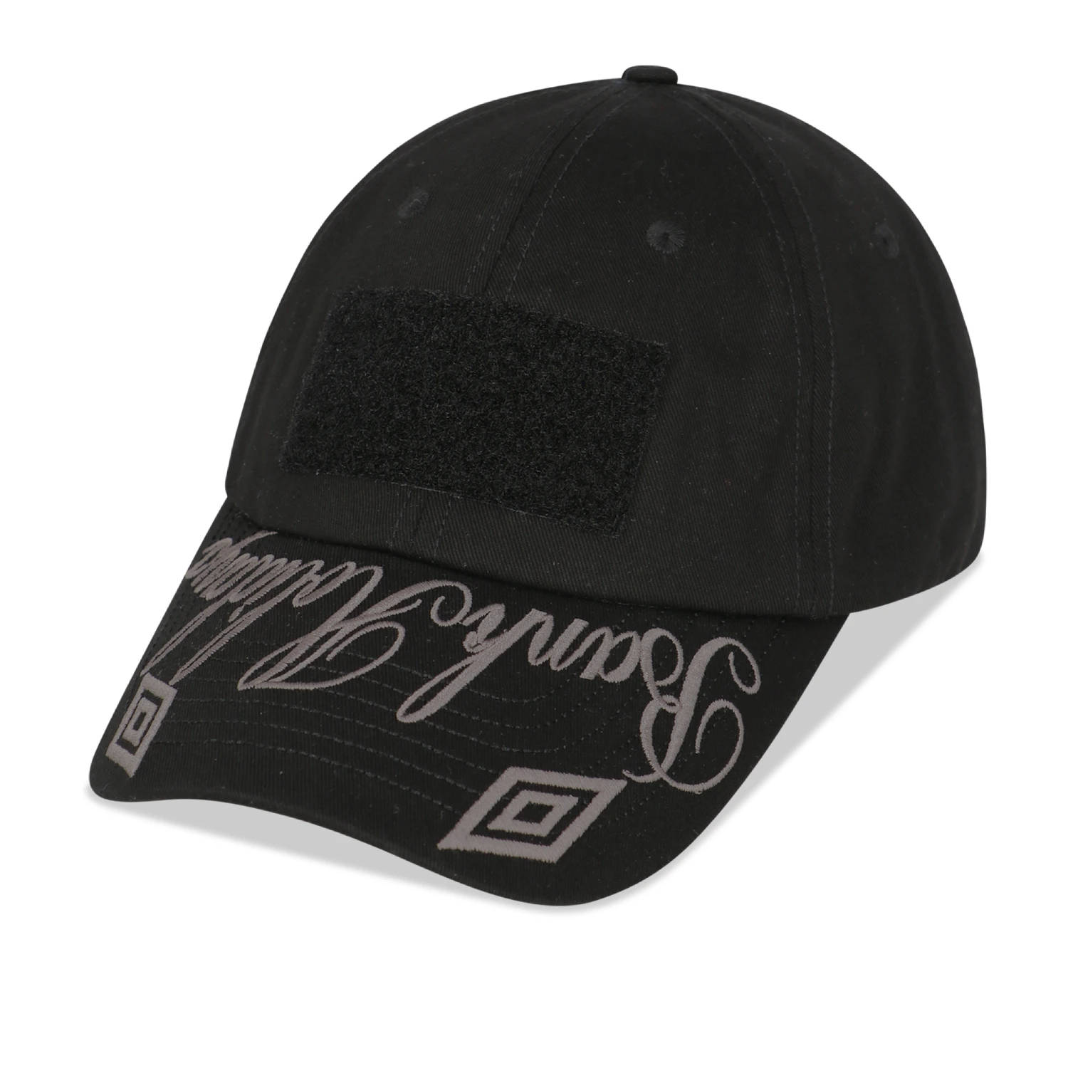 Umbro Slam Jam Hazard Cap Black front view in a white background