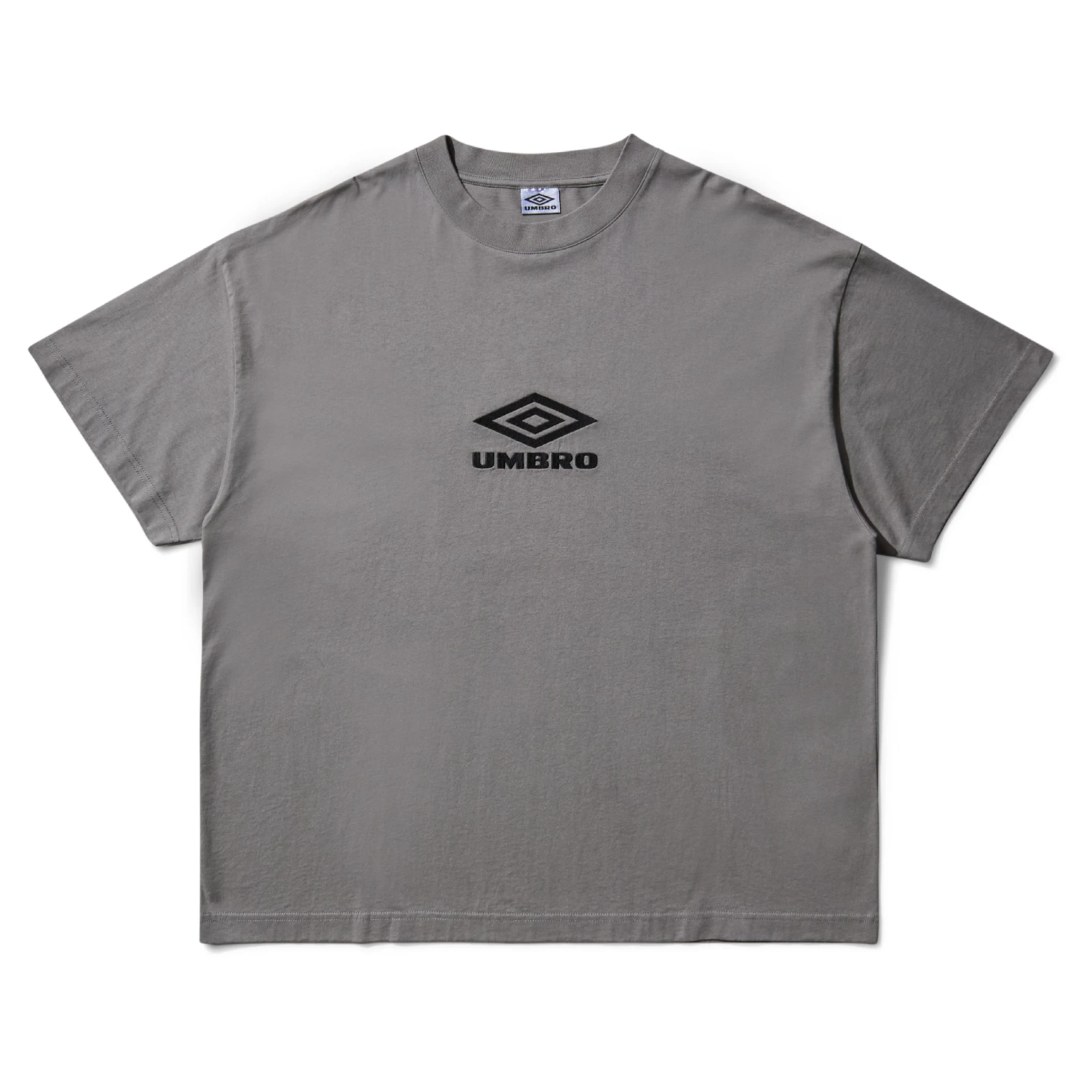 Umbro Slam Jam OG Logo T-Shirt Smock Grey front view in a white background