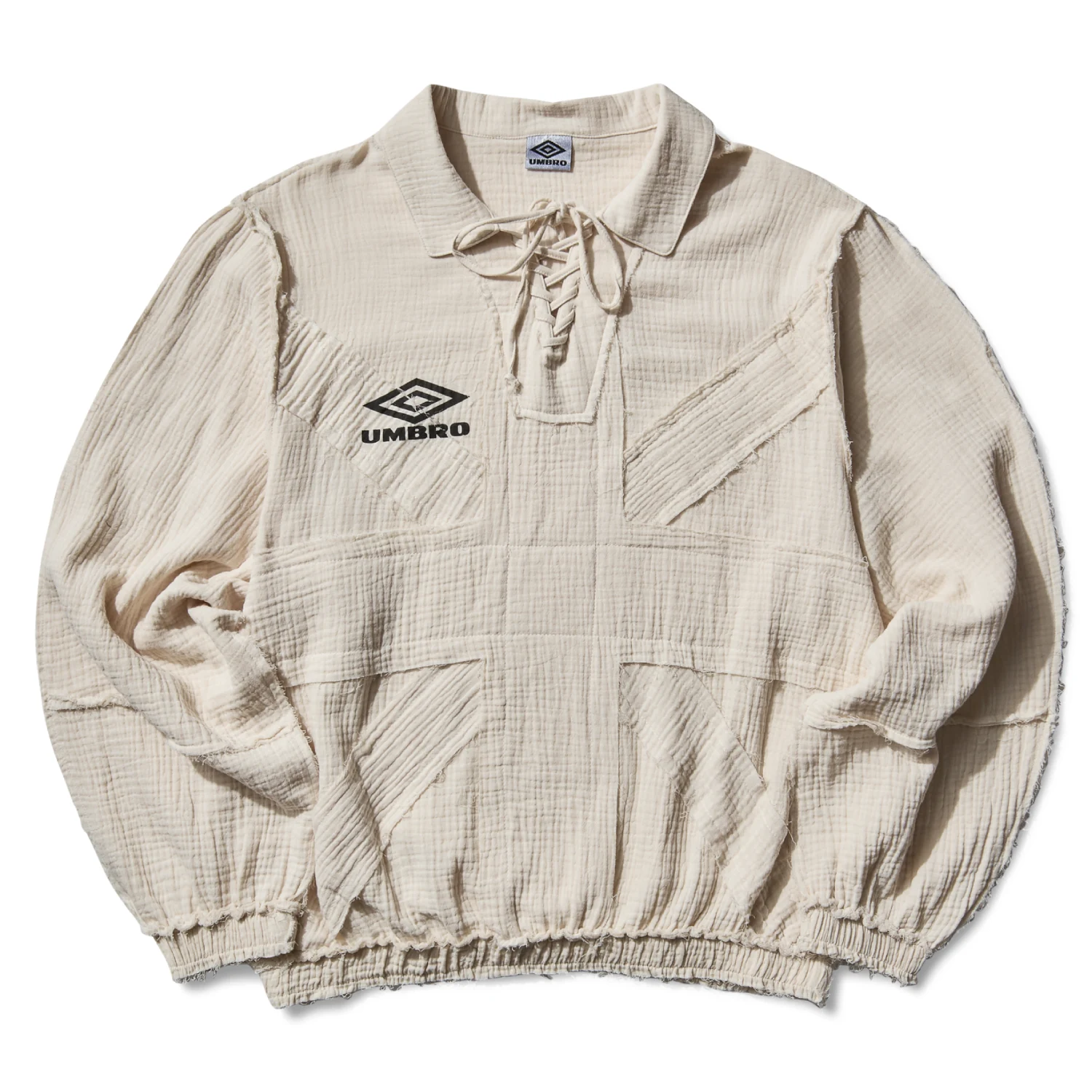 Umbro Slam Jam Union Drill Polo Porcelain White front view in a white background