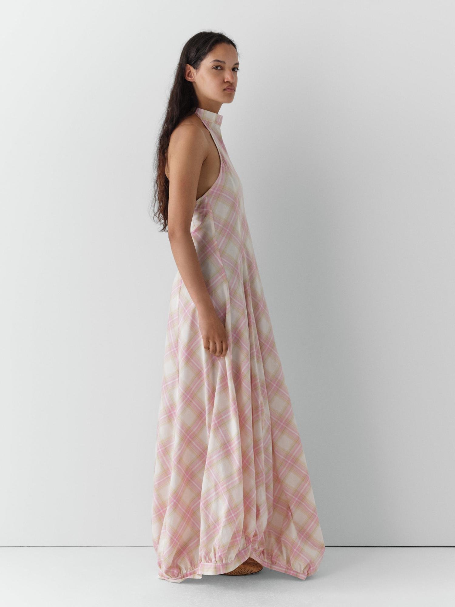 gimaguas bomba maxi dress pink on model