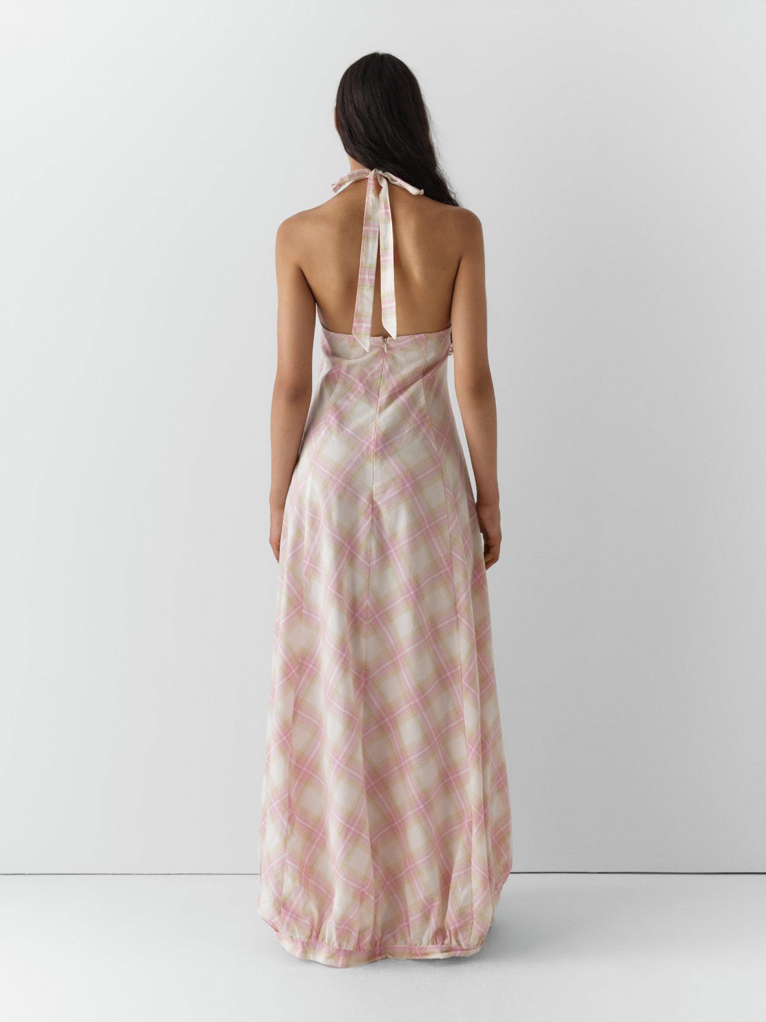 gimaguas bomba maxi dress pink on model