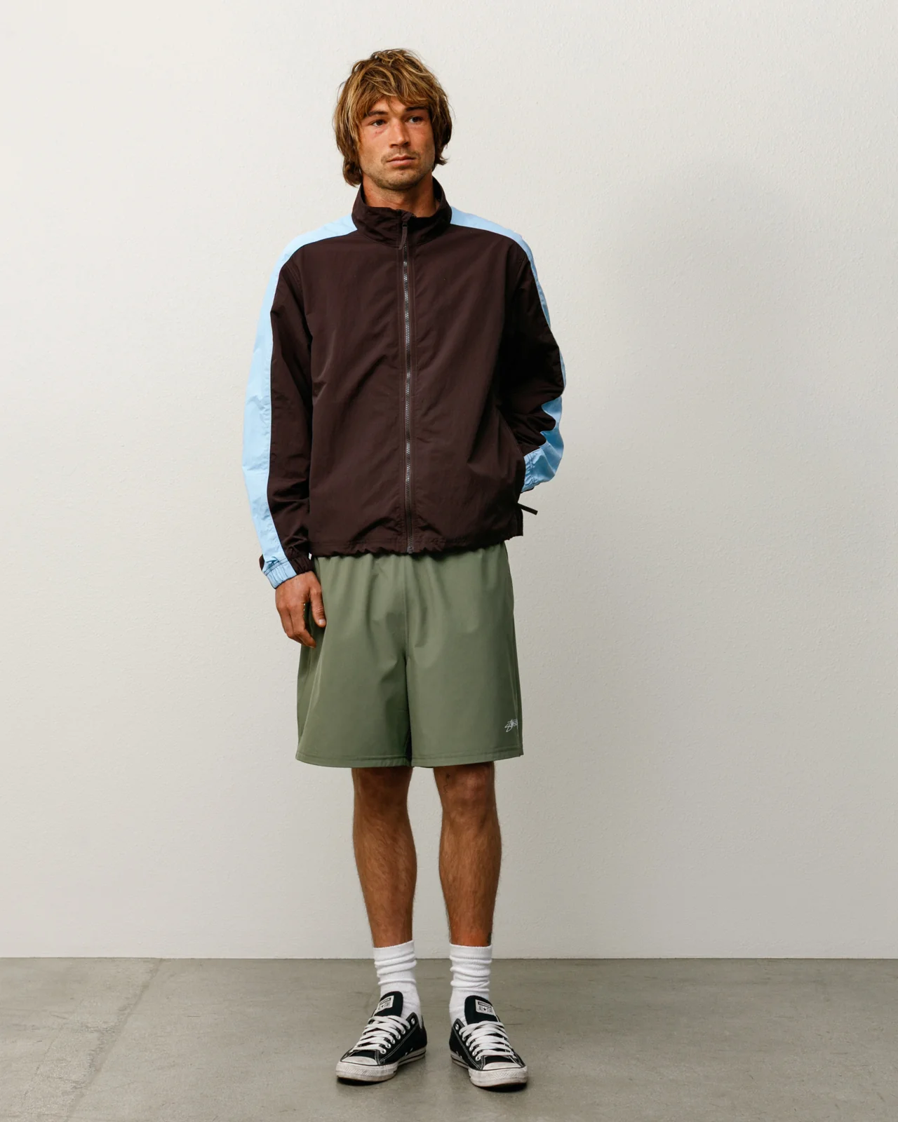 Stüssy Sport Short Green on model