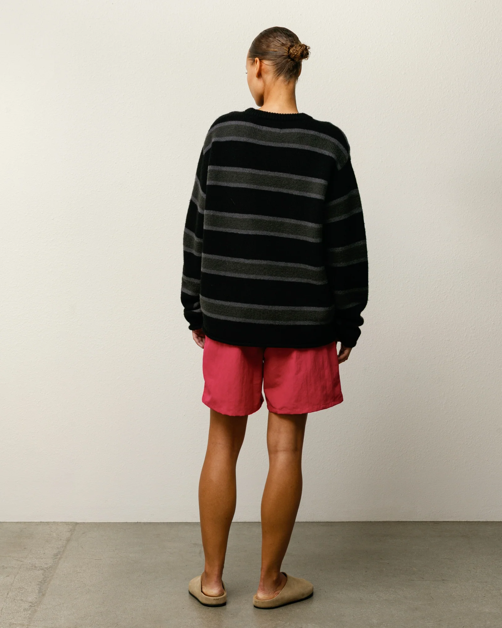 Stüssy Water Short Stock Berry back view on model