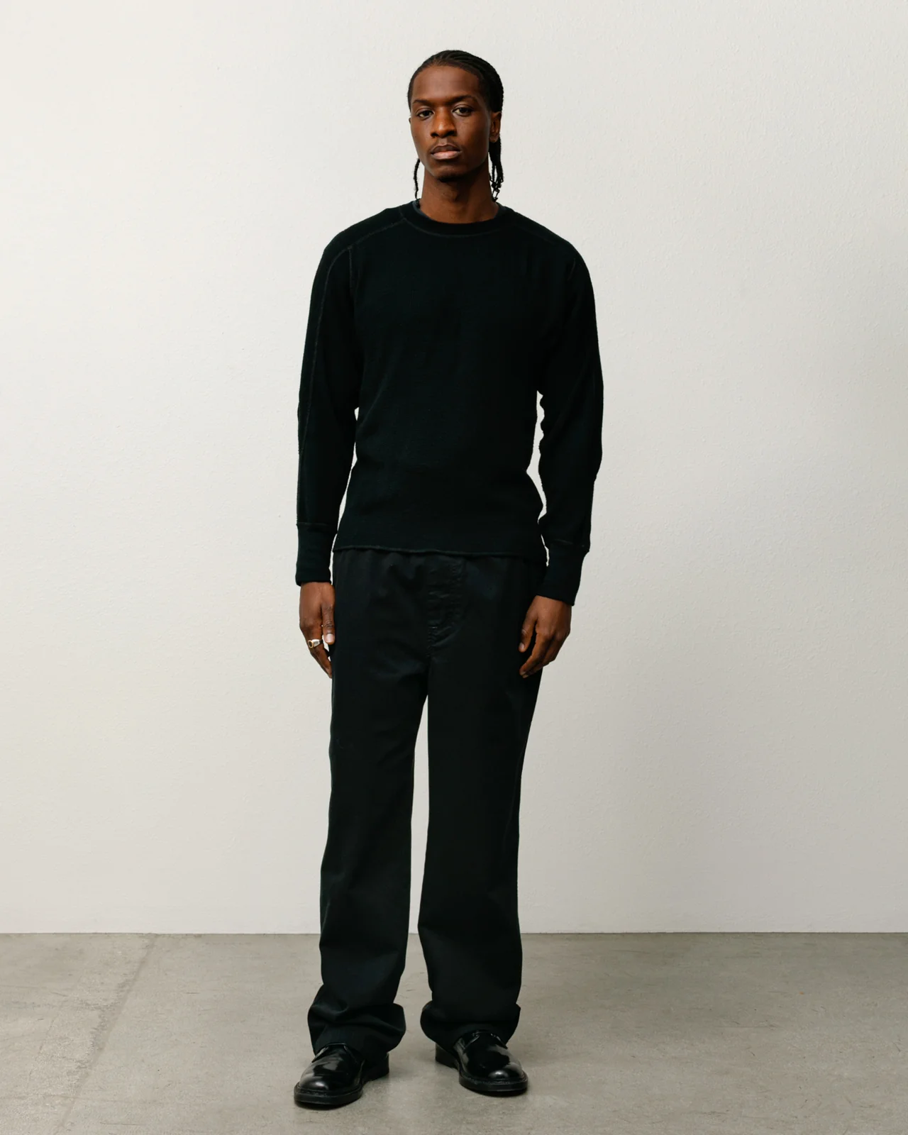 Stüssy Beach Pant Black on model