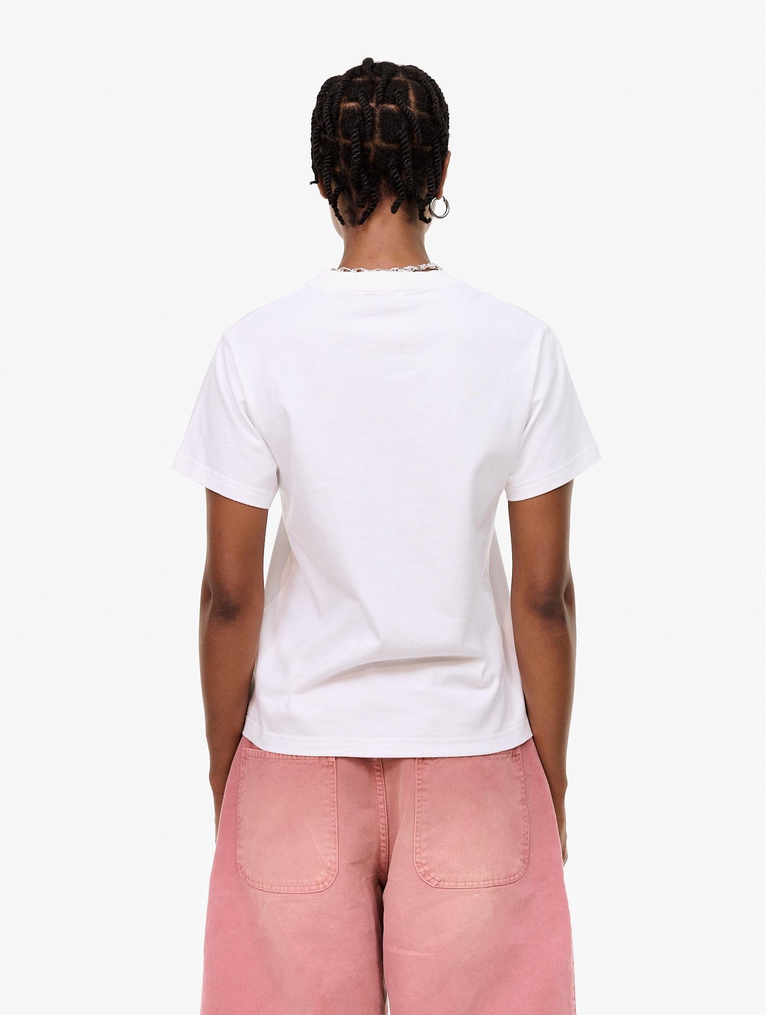 Carne Bollente Knee Deep Desire T-Shirt White back view on model