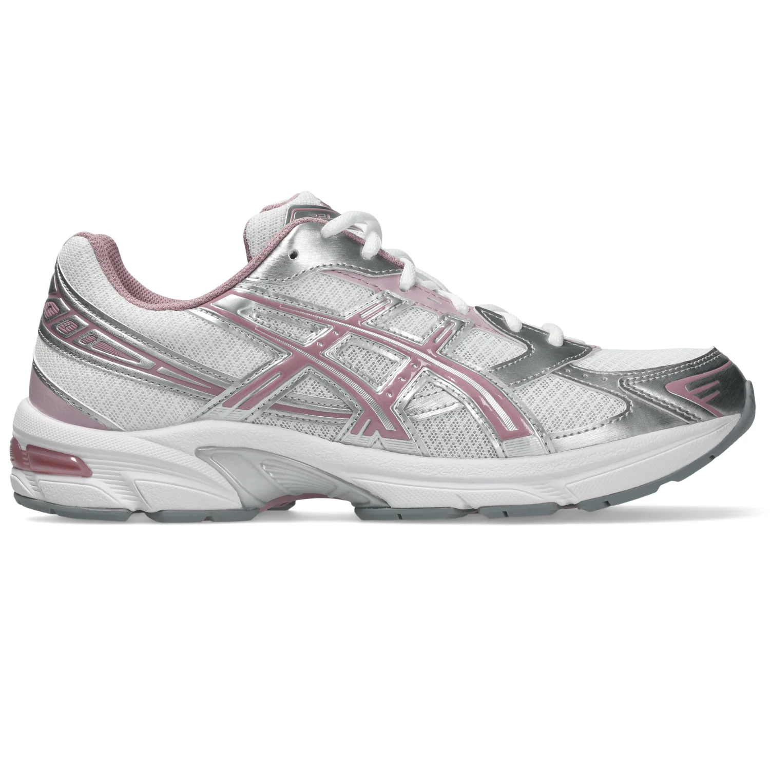 Asics Gel-1130 White/Taro Purple side view in a white background