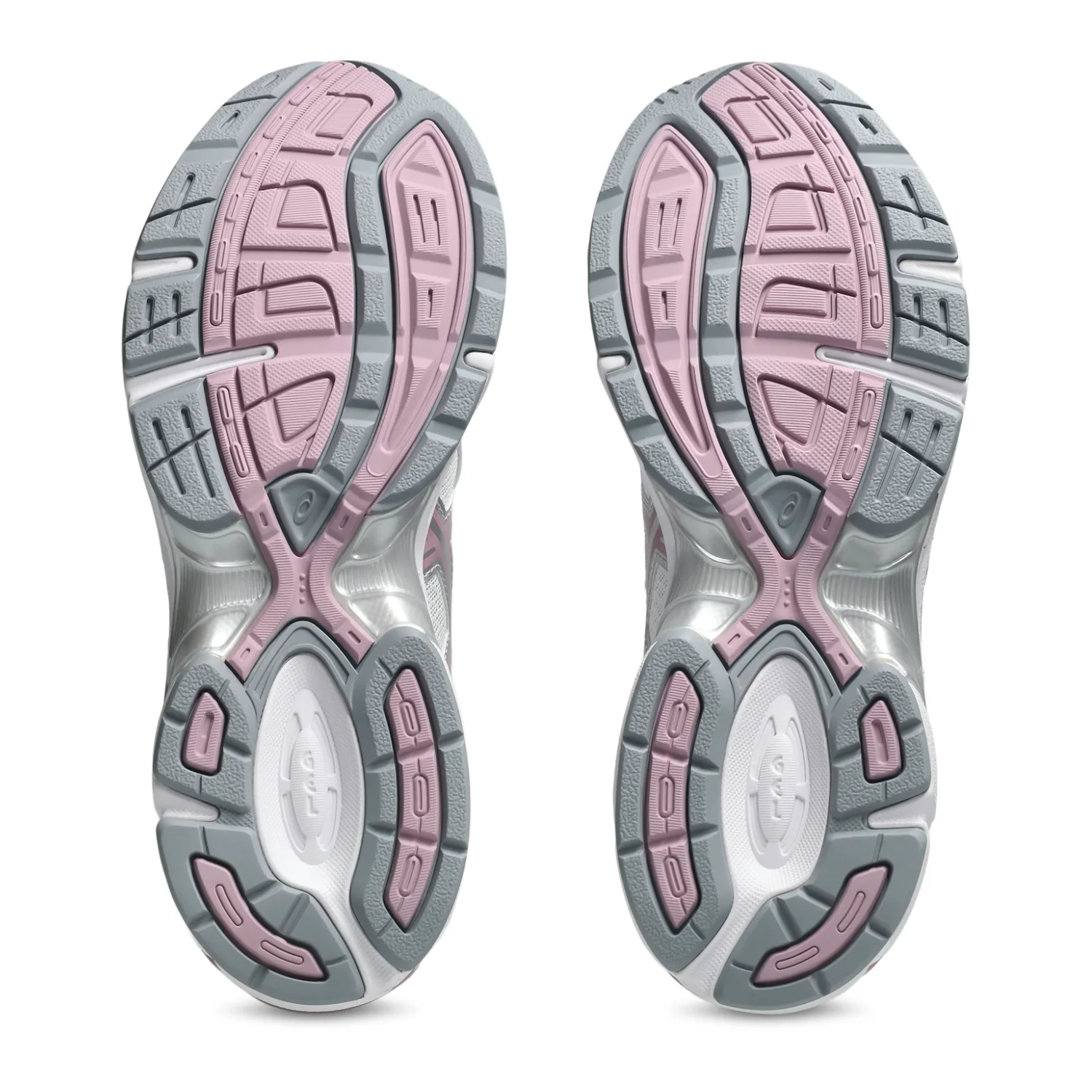 Asics Gel-1130 White/Taro Purple bottom view in a white background