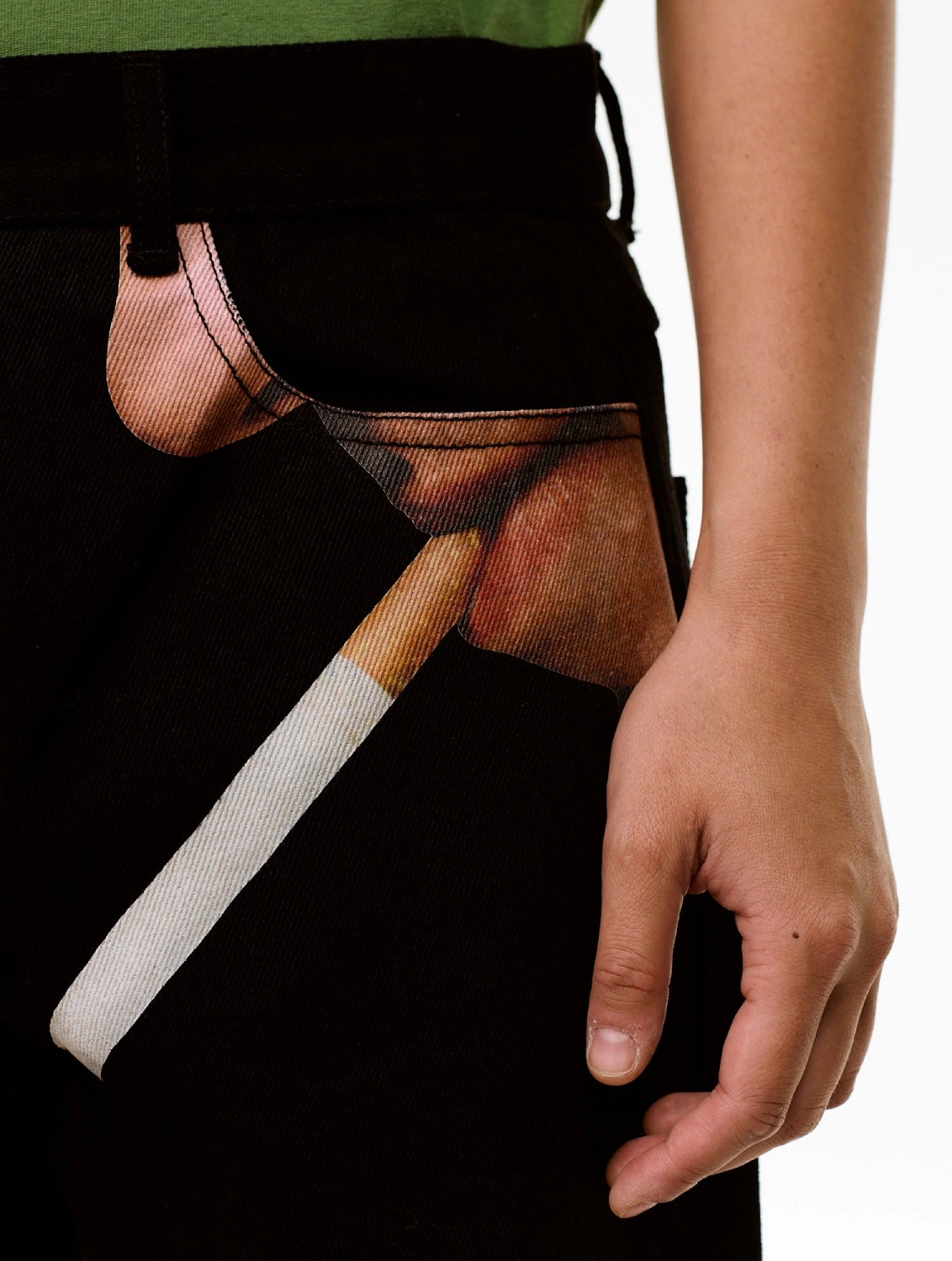 Carne Bollente Firecrotch Pants front view detail