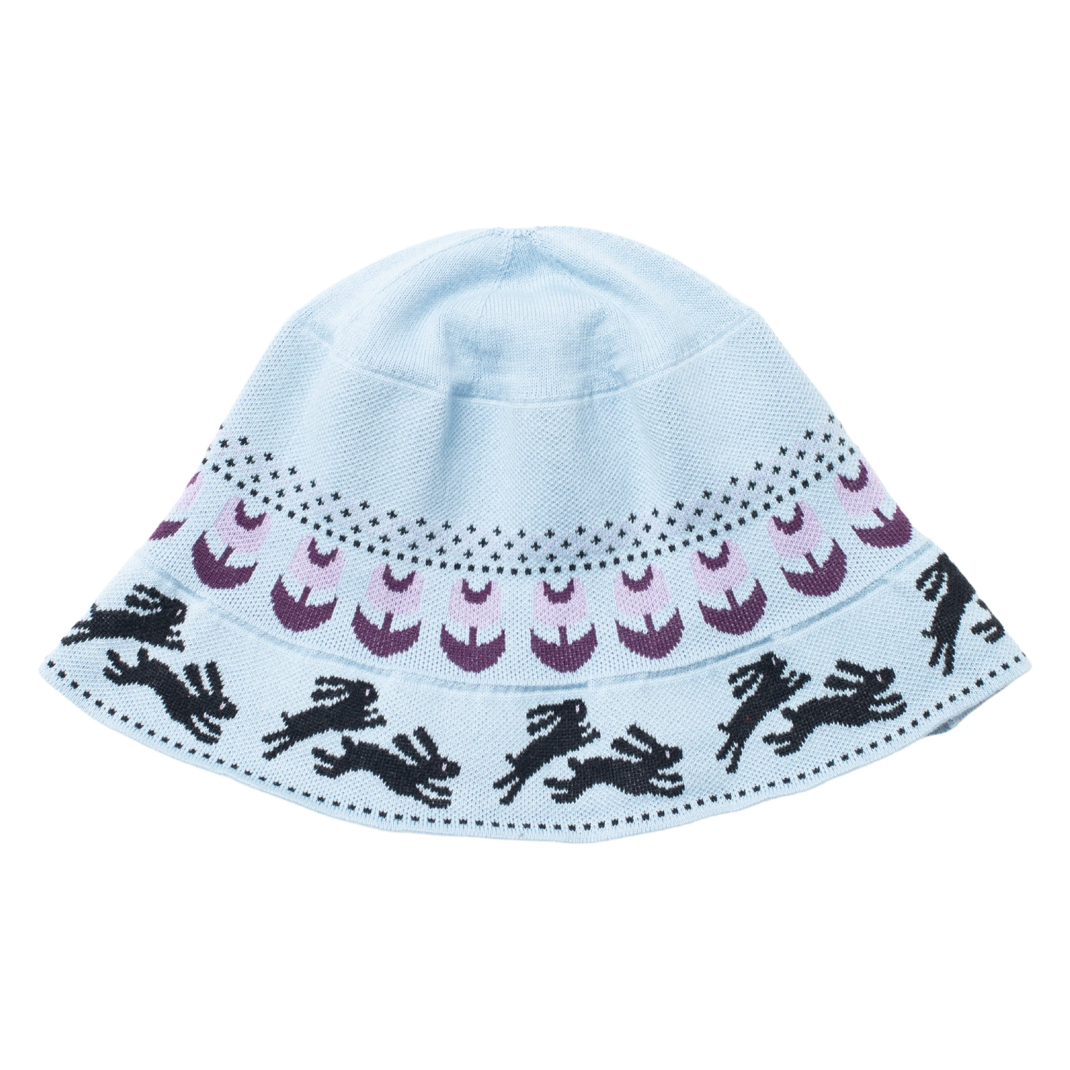 Carne Bollente Garden Games Hat Blue front view in a white background