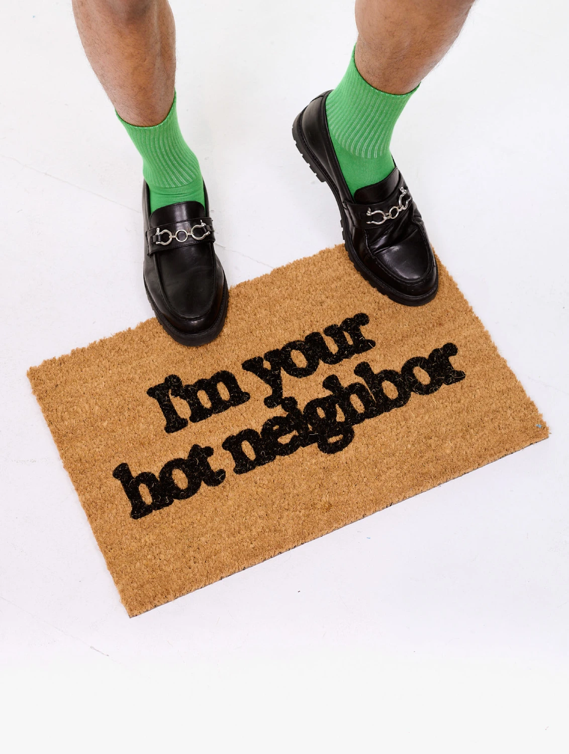 Carne Bollente Hello Neighbor Doormat with model