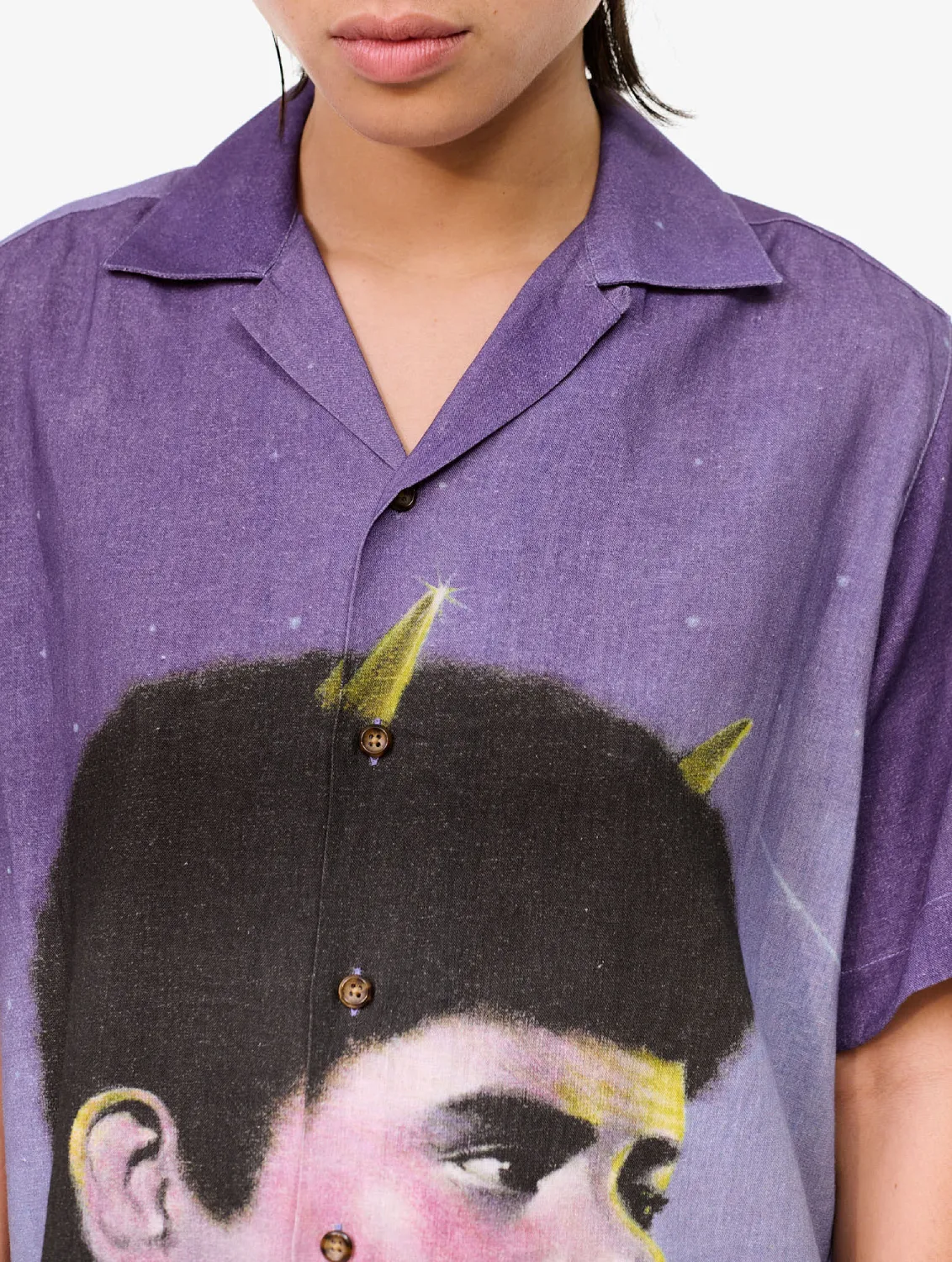 Carne Bollente Horny Haze Shirt front view on model