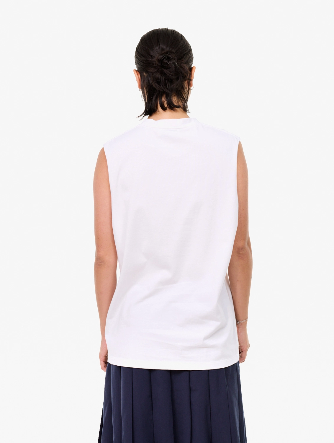 Carne Bollente Just Did It...Again Tank Top White back view on model