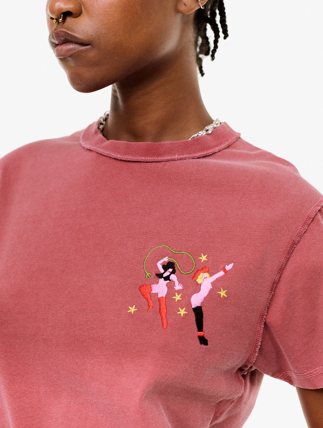 Carne Bollente Red Bottom Romance T-Shirt Off Red front view detail