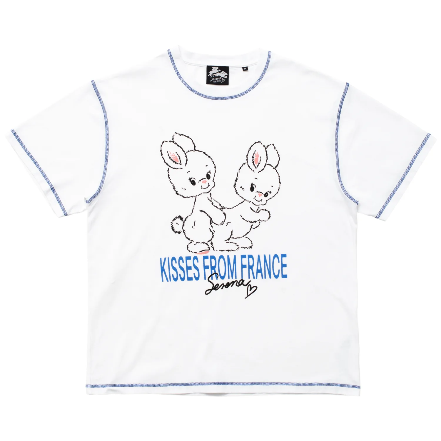 Carne Bollente XOXO, Serena T-Shirt White front view in a white background