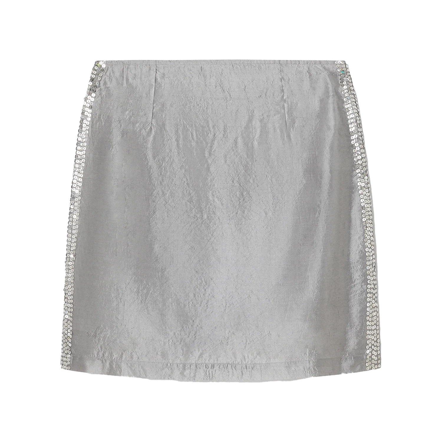 Gimaguas Jules Midi Skirt Grey front view in a white background