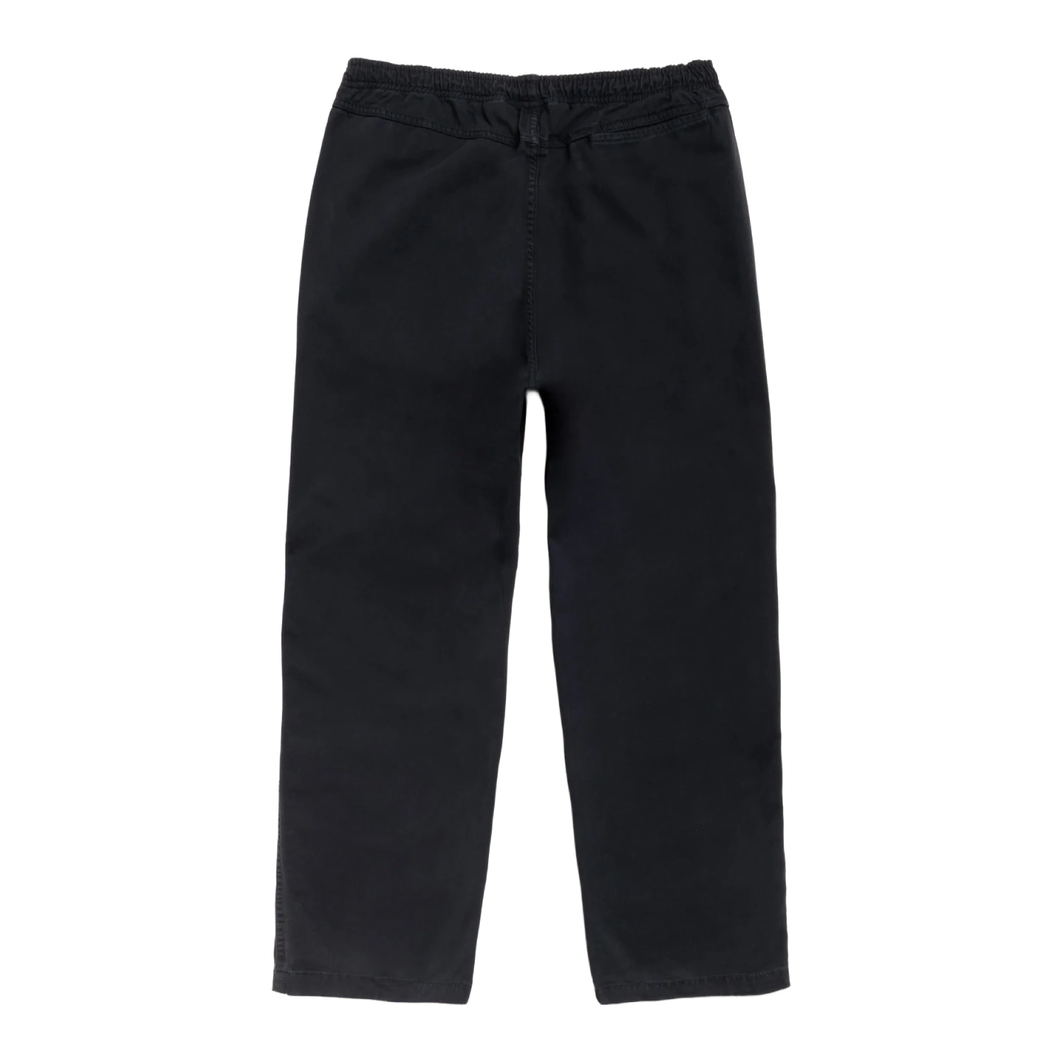 Stüssy Beach Pant Black back view in a white background